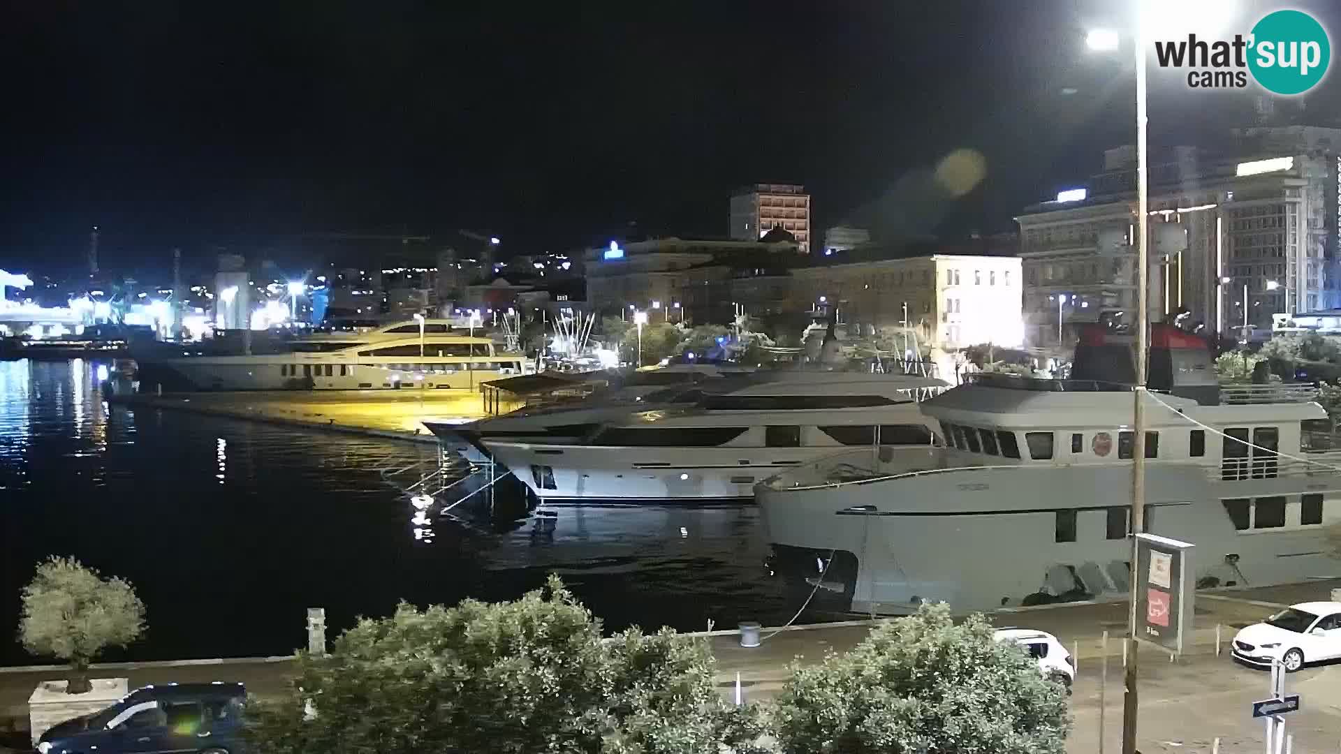 Riva i Marina u Rijeci – Web kamera uživo u Hrvatskoj