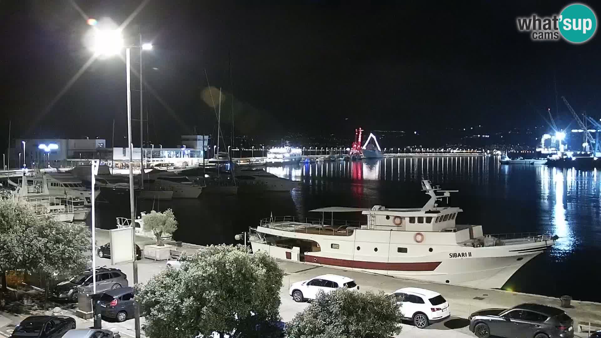 La Riva y Marina en Rijeka – Webcam en vivo Croacia