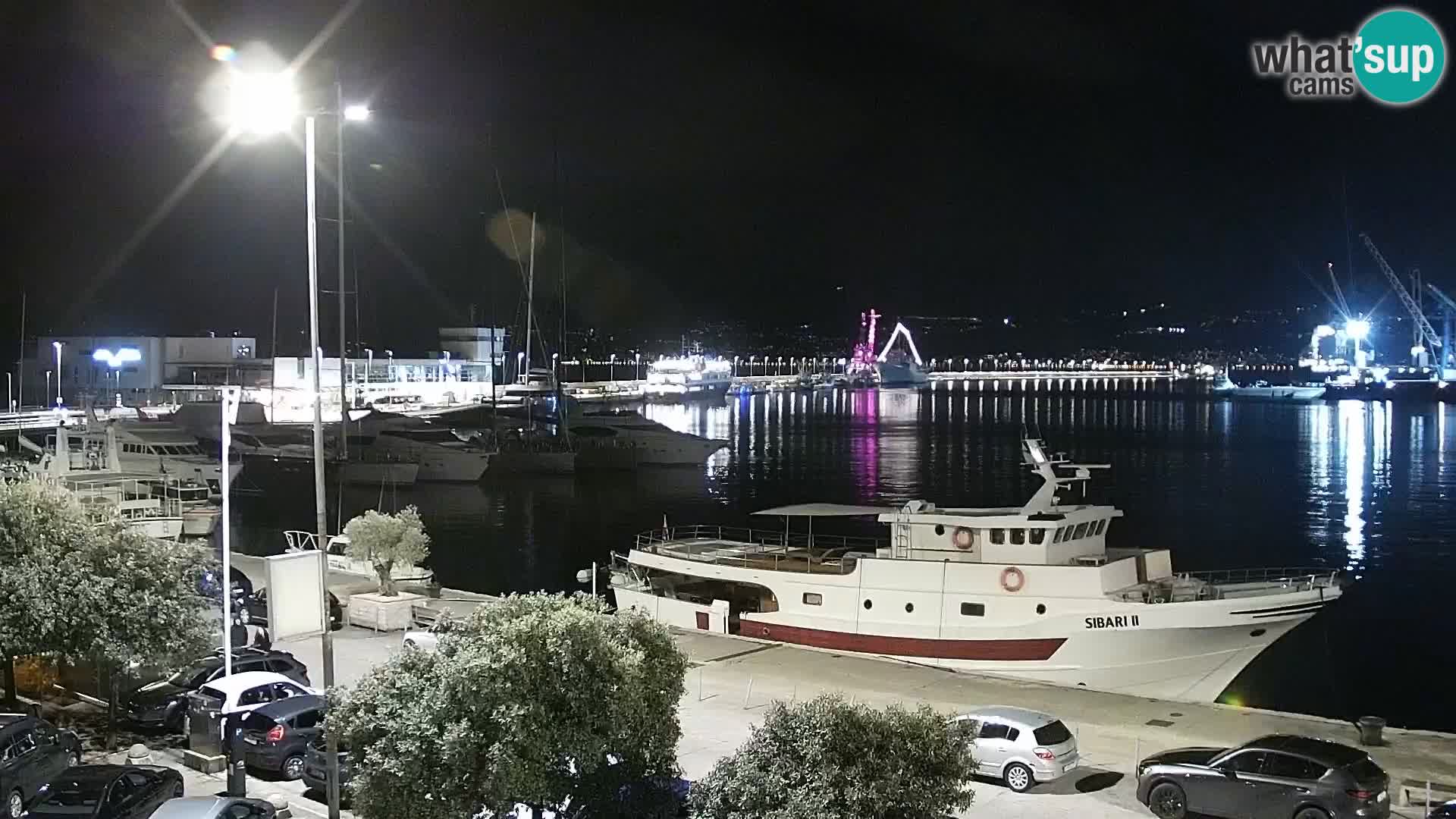 The Riva and Marina in Rijeka  – Live Webcam Croatia