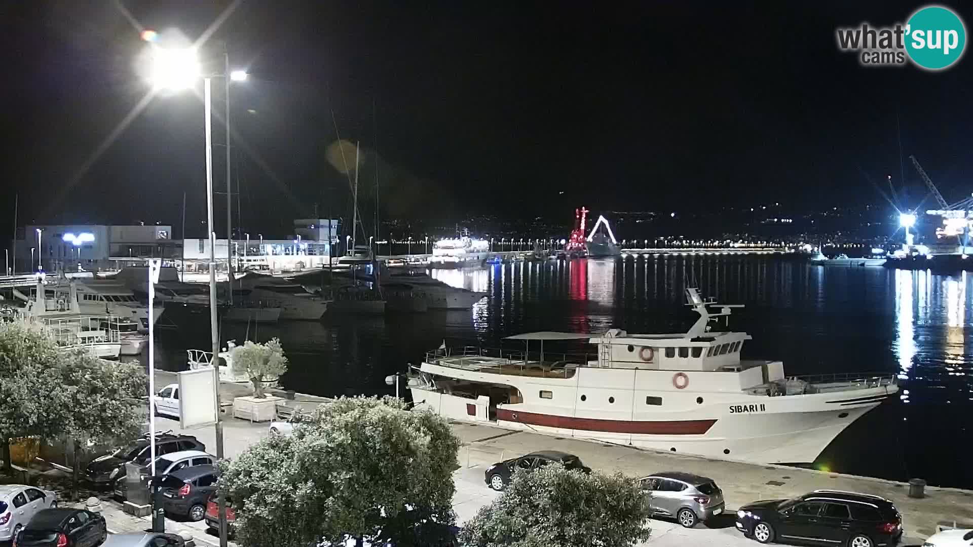 La Riva e la Marina a Rijeka (Fiume) – Live Webcam Croazia
