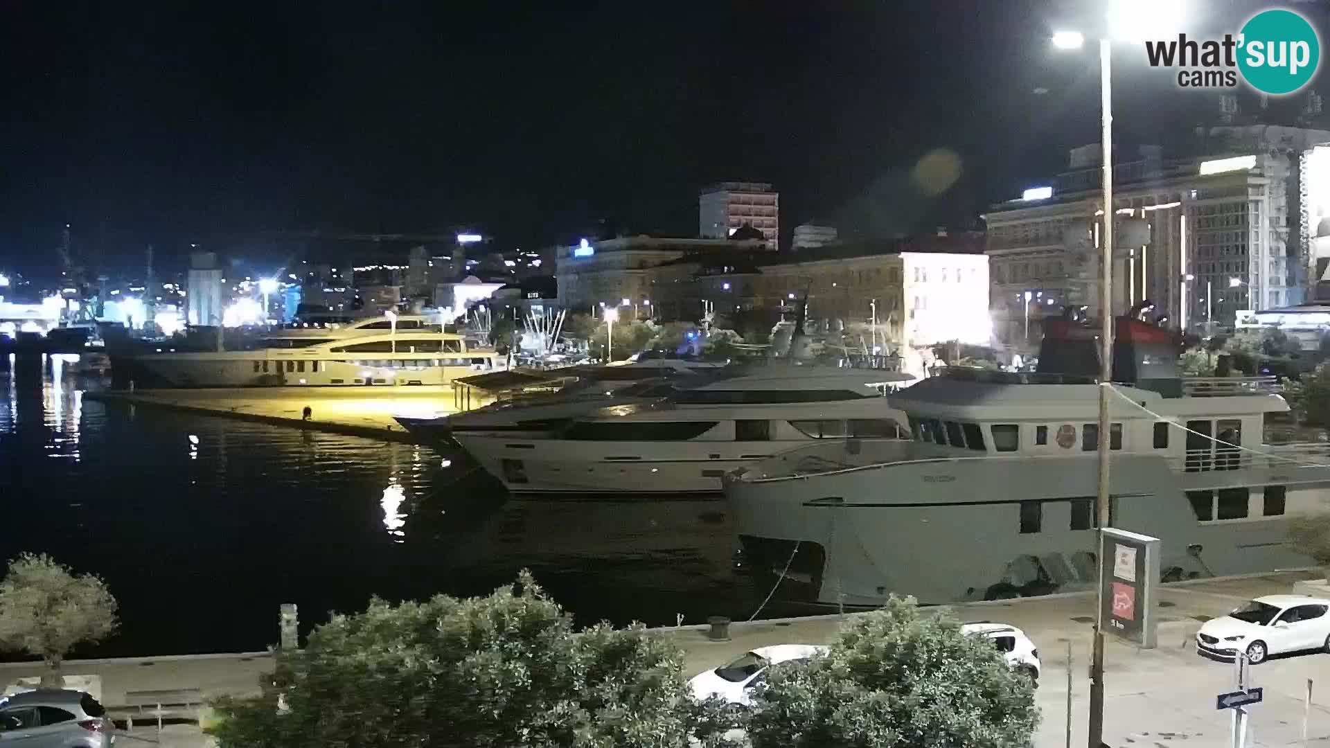 Riva i Marina u Rijeci – Web kamera uživo u Hrvatskoj