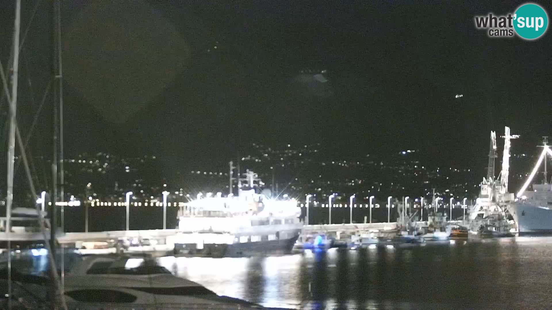 La Riva et Marina à Rijeka – Live Webcam Croatie