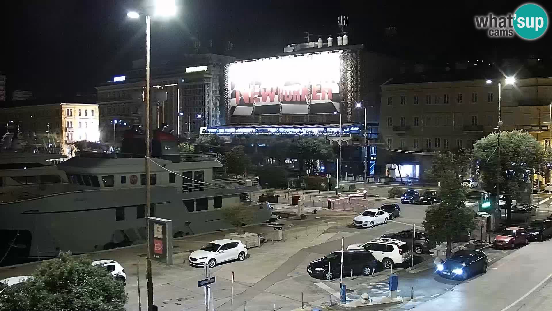 La Riva e la Marina a Rijeka (Fiume) – Live Webcam Croazia