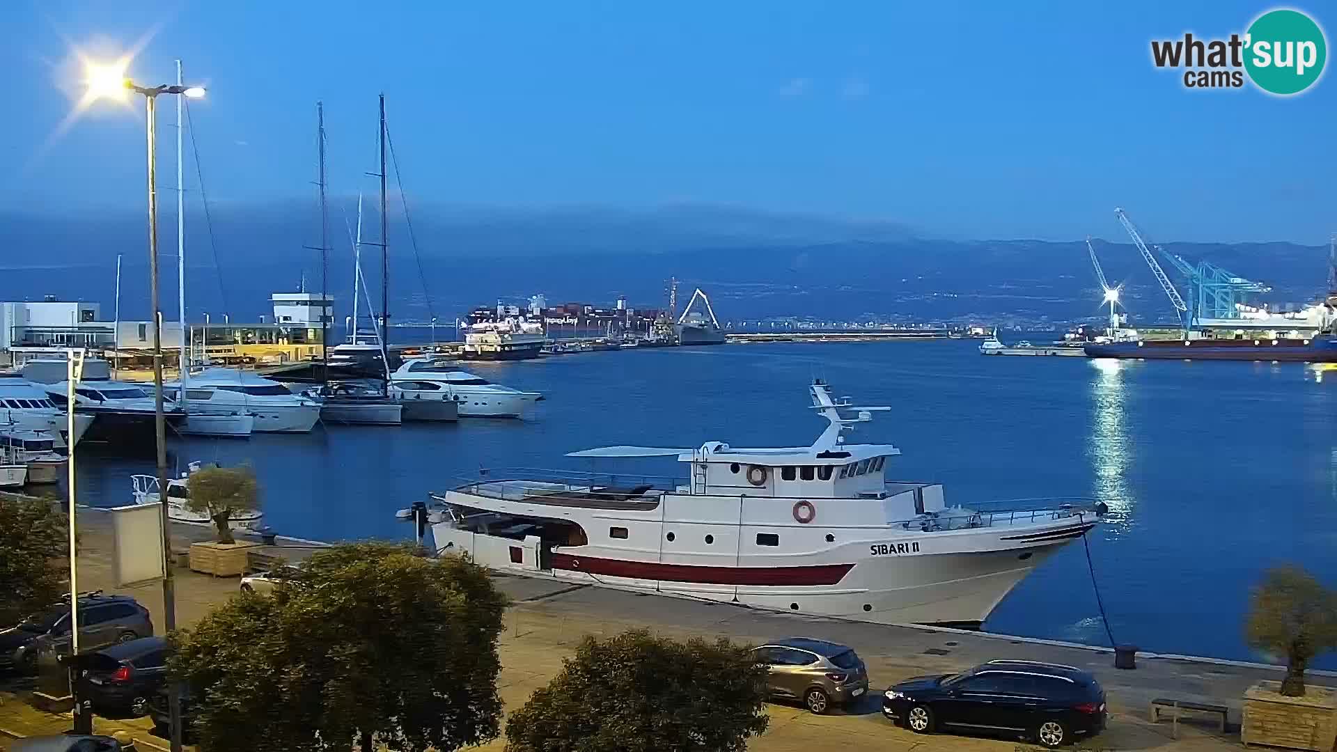 Die Riva und Marina in Rijeka – Live Webcam Kroatien