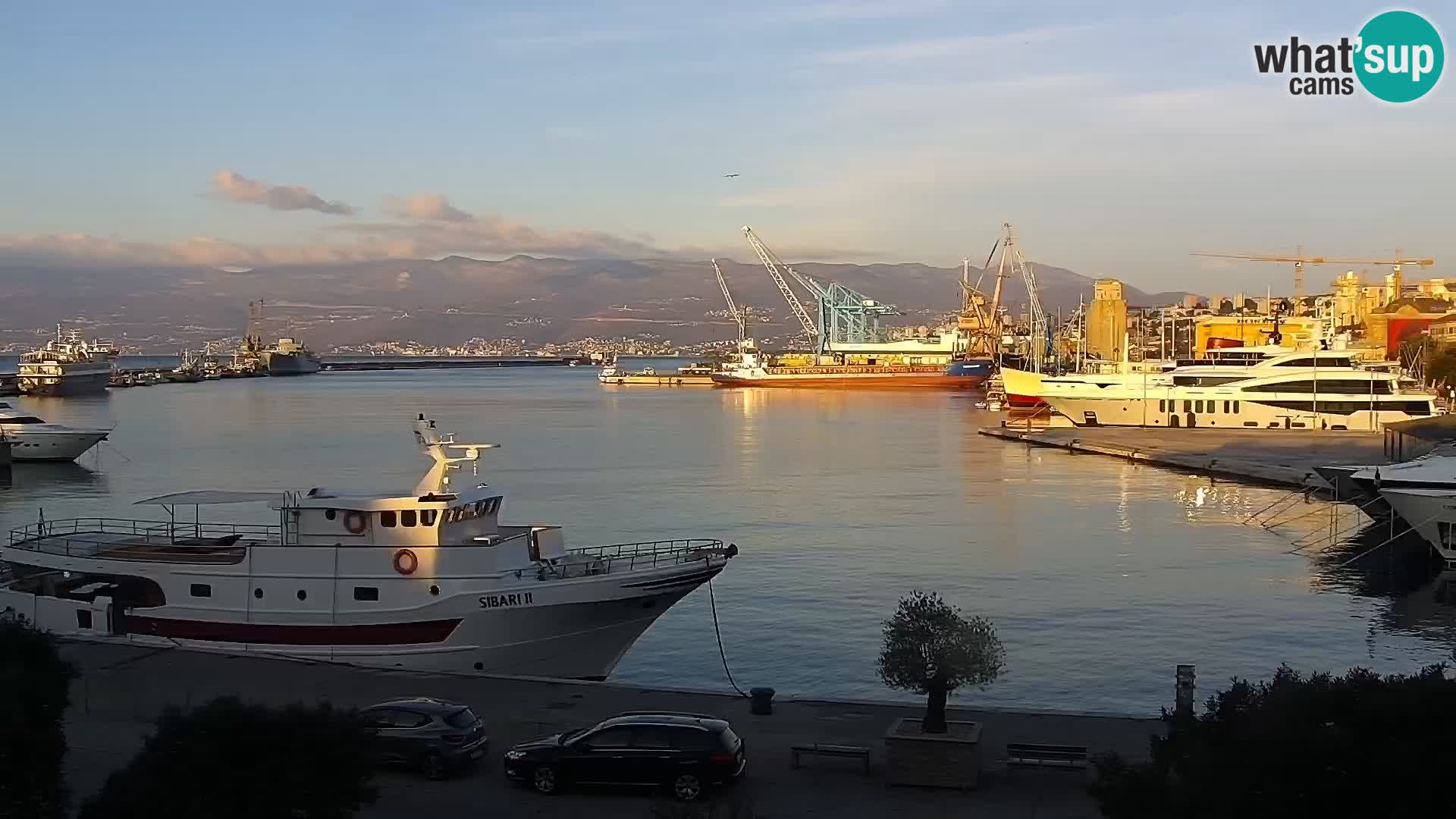 Riva i Marina u Rijeci – Web kamera uživo u Hrvatskoj