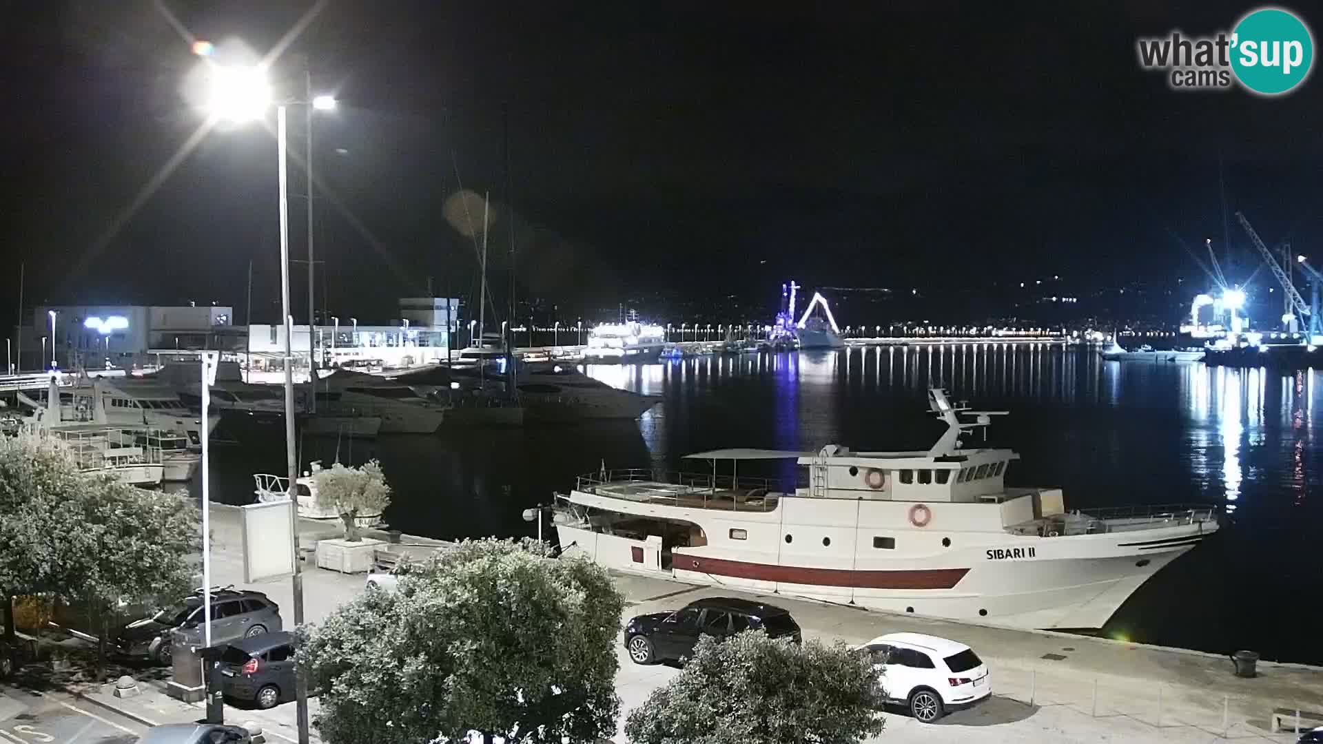 Die Riva und Marina in Rijeka – Live Webcam Kroatien