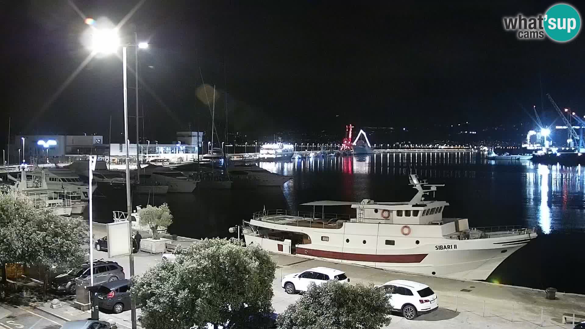 Die Riva und Marina in Rijeka – Live Webcam Kroatien