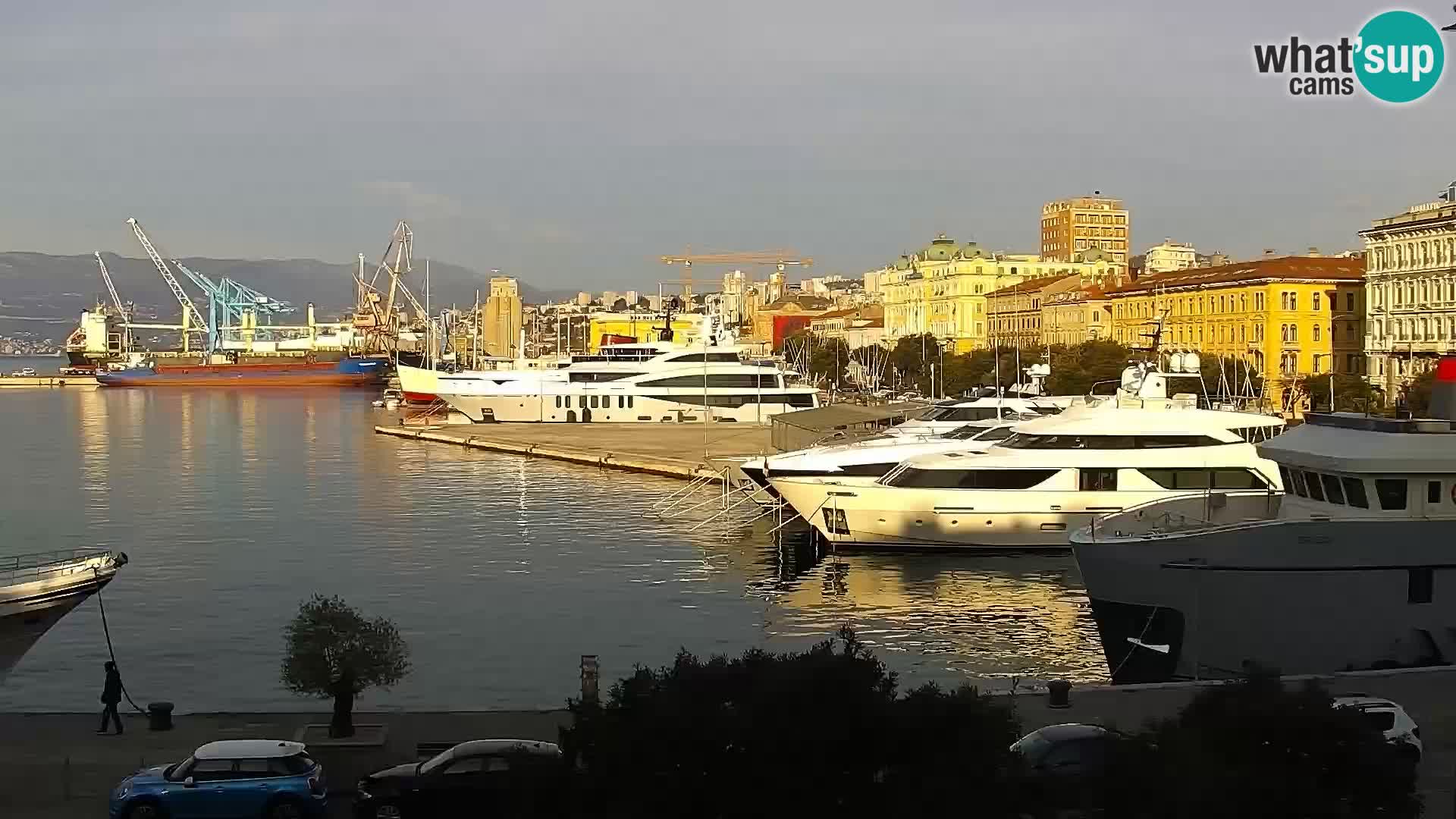 Riva i Marina u Rijeci – Web kamera uživo u Hrvatskoj