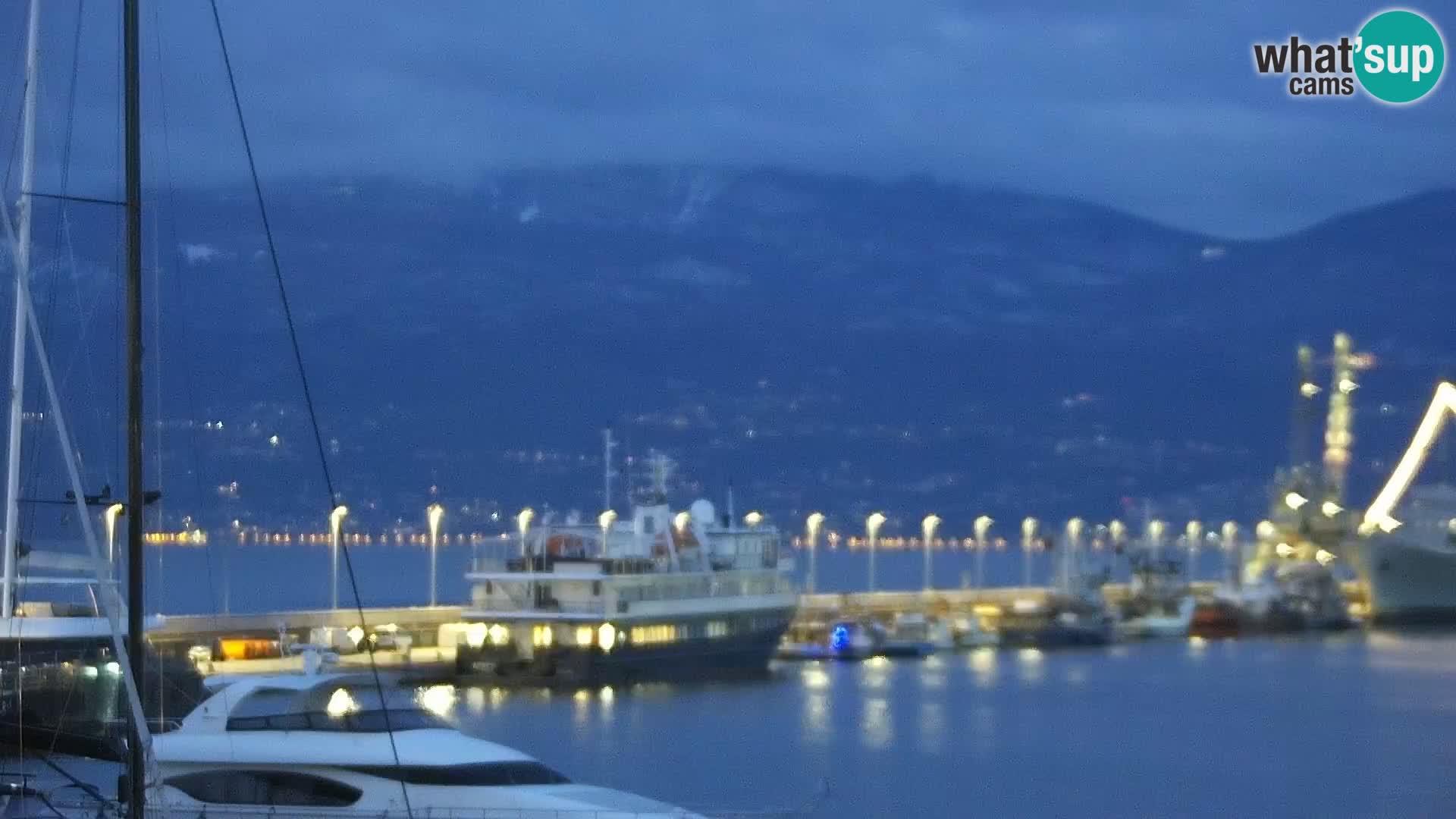 Riva i Marina u Rijeci – Web kamera uživo u Hrvatskoj