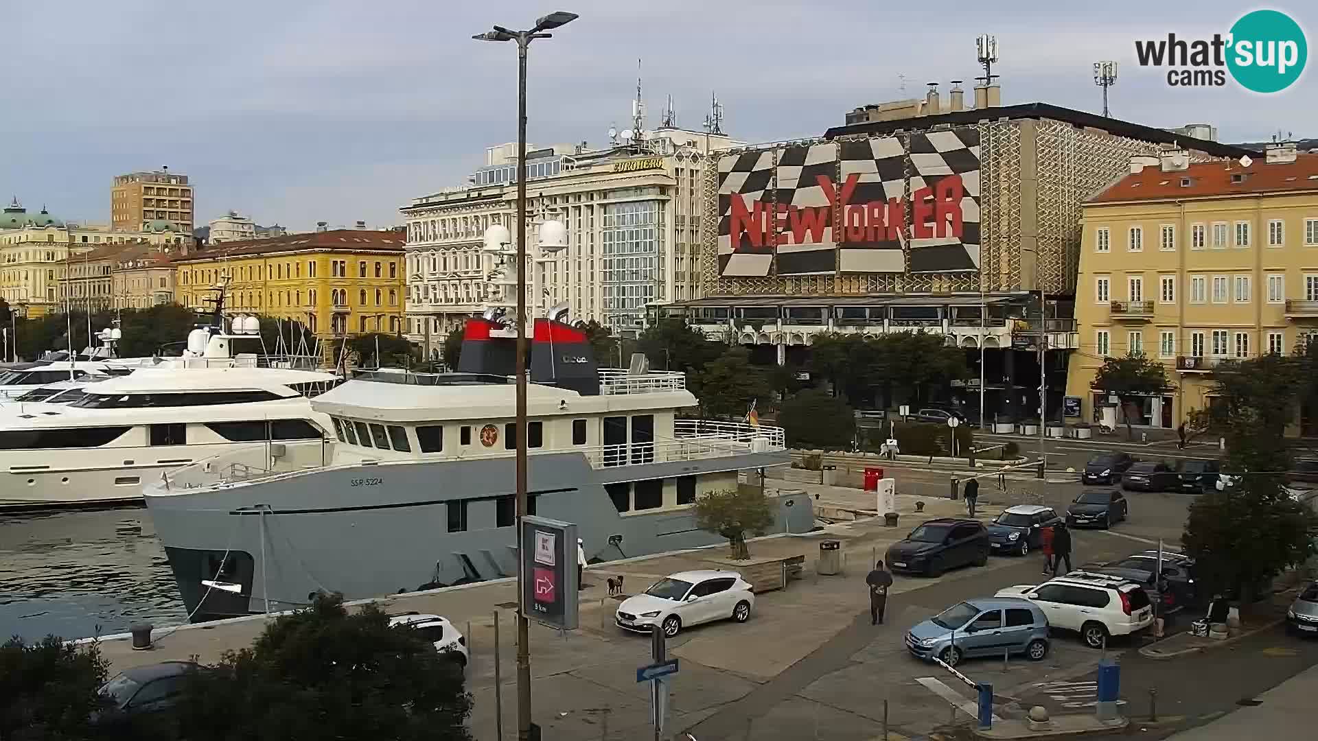 La Riva e la Marina a Rijeka (Fiume) – Live Webcam Croazia