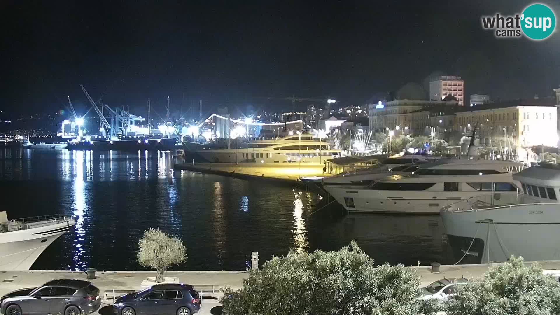 La Riva y Marina en Rijeka – Webcam en vivo Croacia