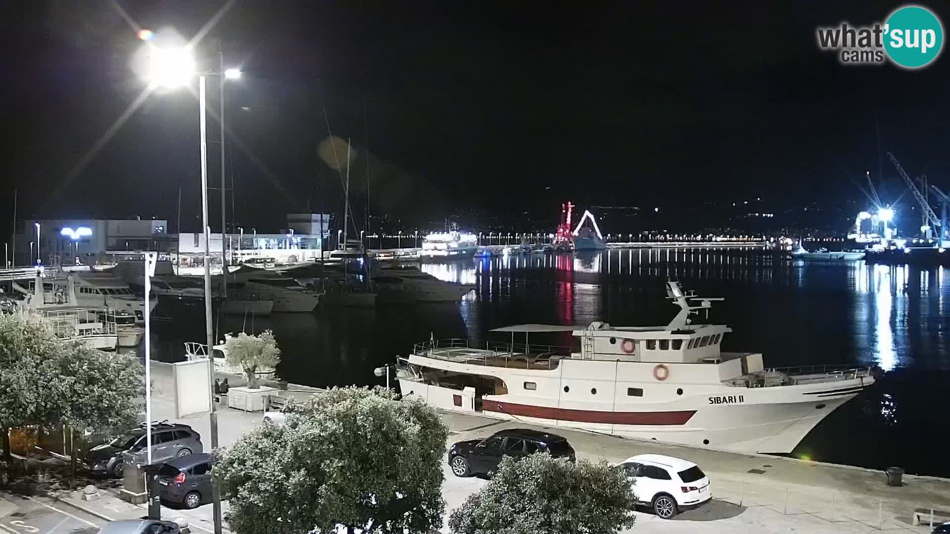 The Riva and Marina in Rijeka  – Live Webcam Croatia