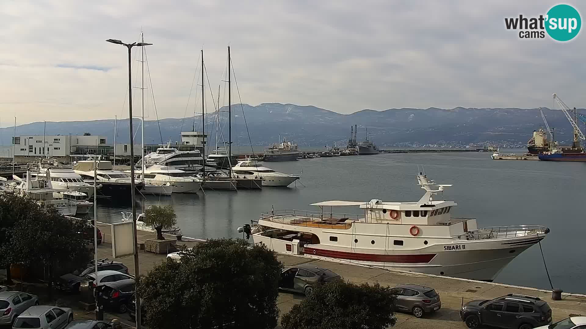 La Riva e la Marina a Rijeka (Fiume) – Live Webcam Croazia