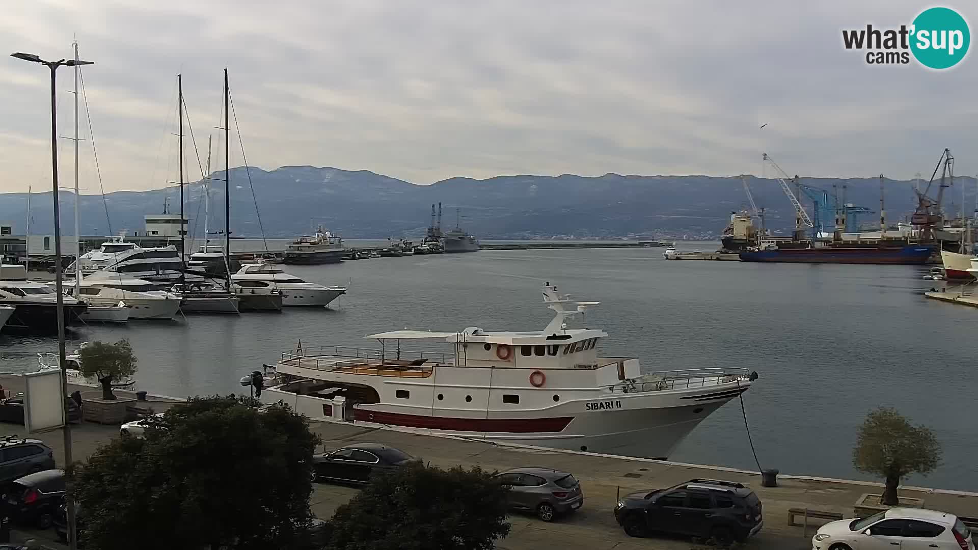 La Riva y Marina en Rijeka – Webcam en vivo Croacia