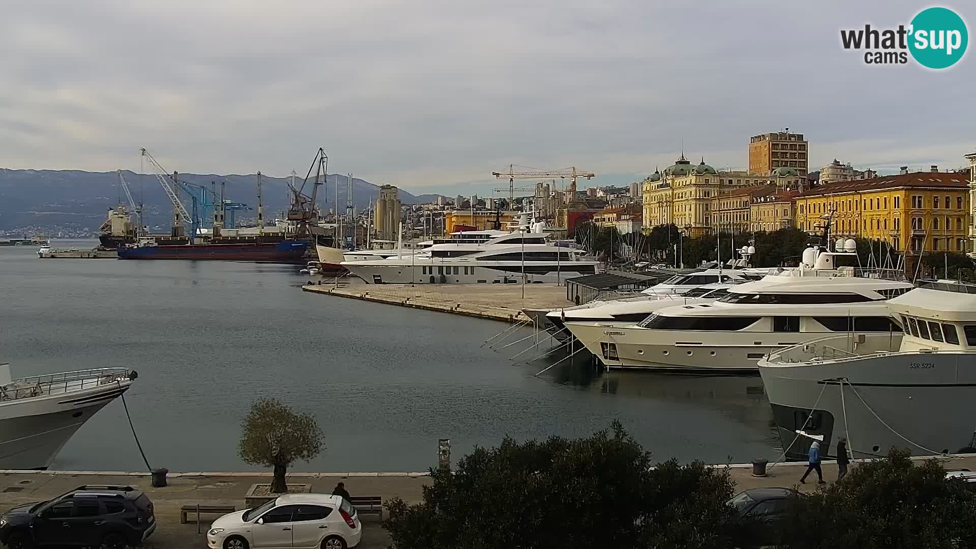 La Riva e la Marina a Rijeka (Fiume) – Live Webcam Croazia