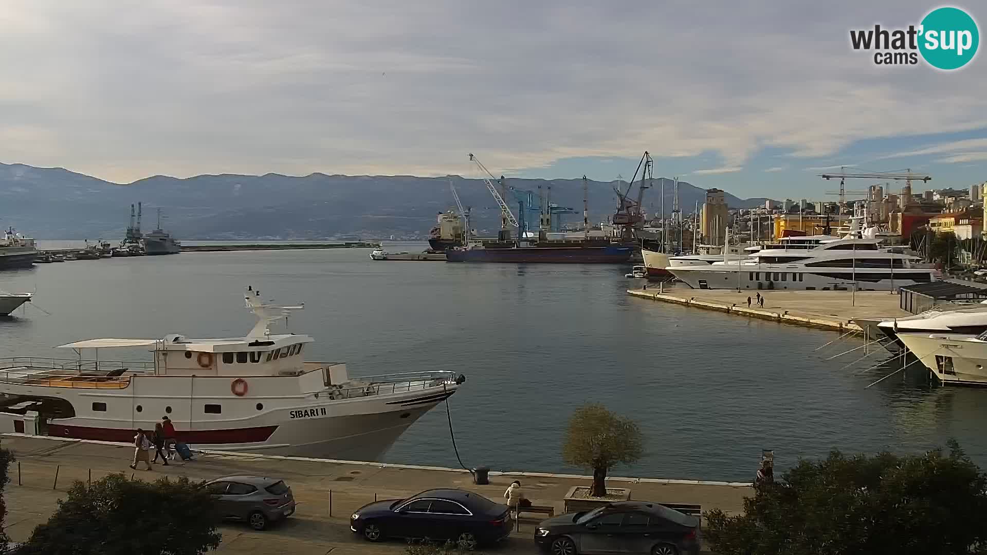 La Riva e la Marina a Rijeka (Fiume) – Live Webcam Croazia
