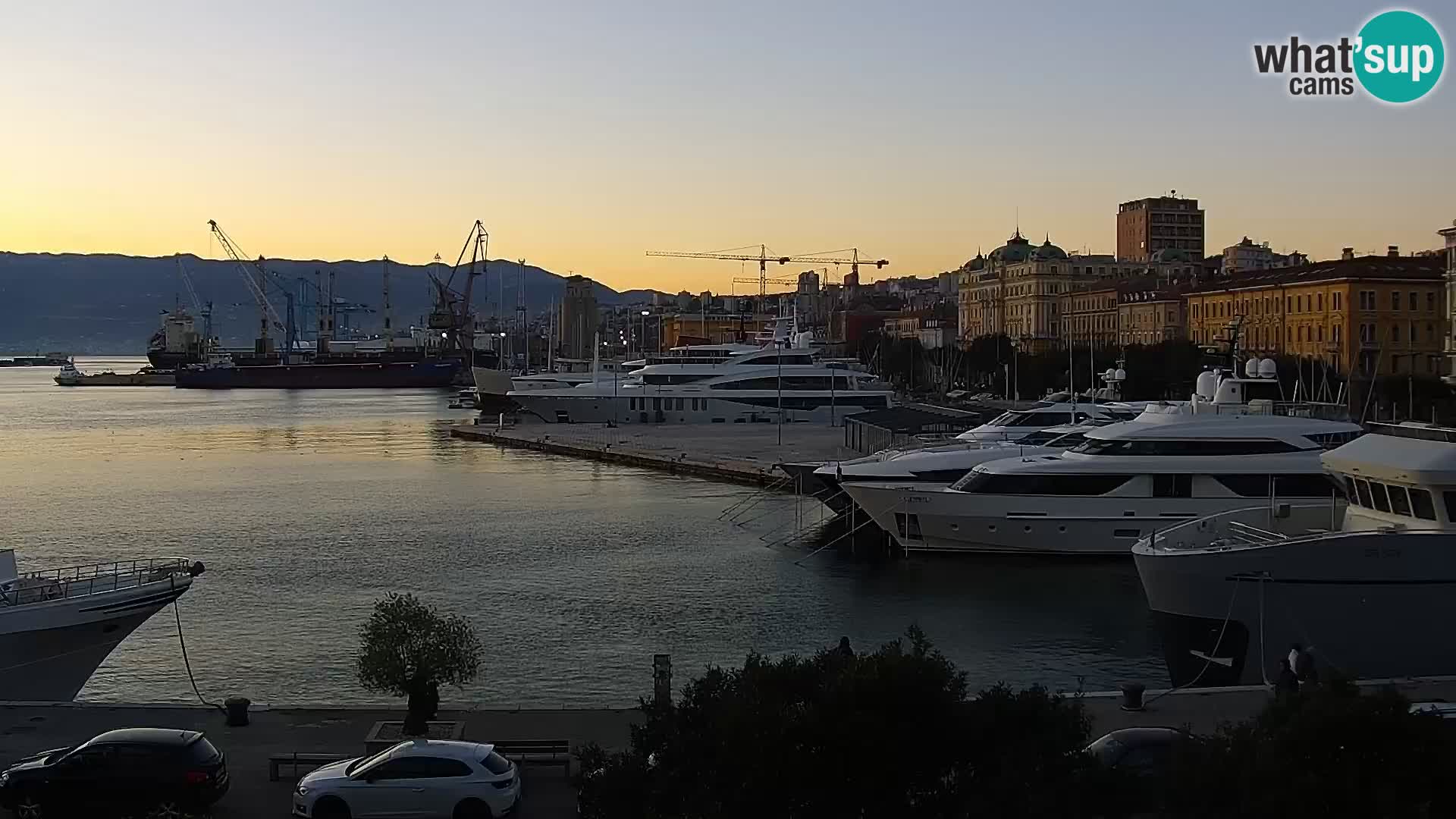 La Riva e la Marina a Rijeka (Fiume) – Live Webcam Croazia