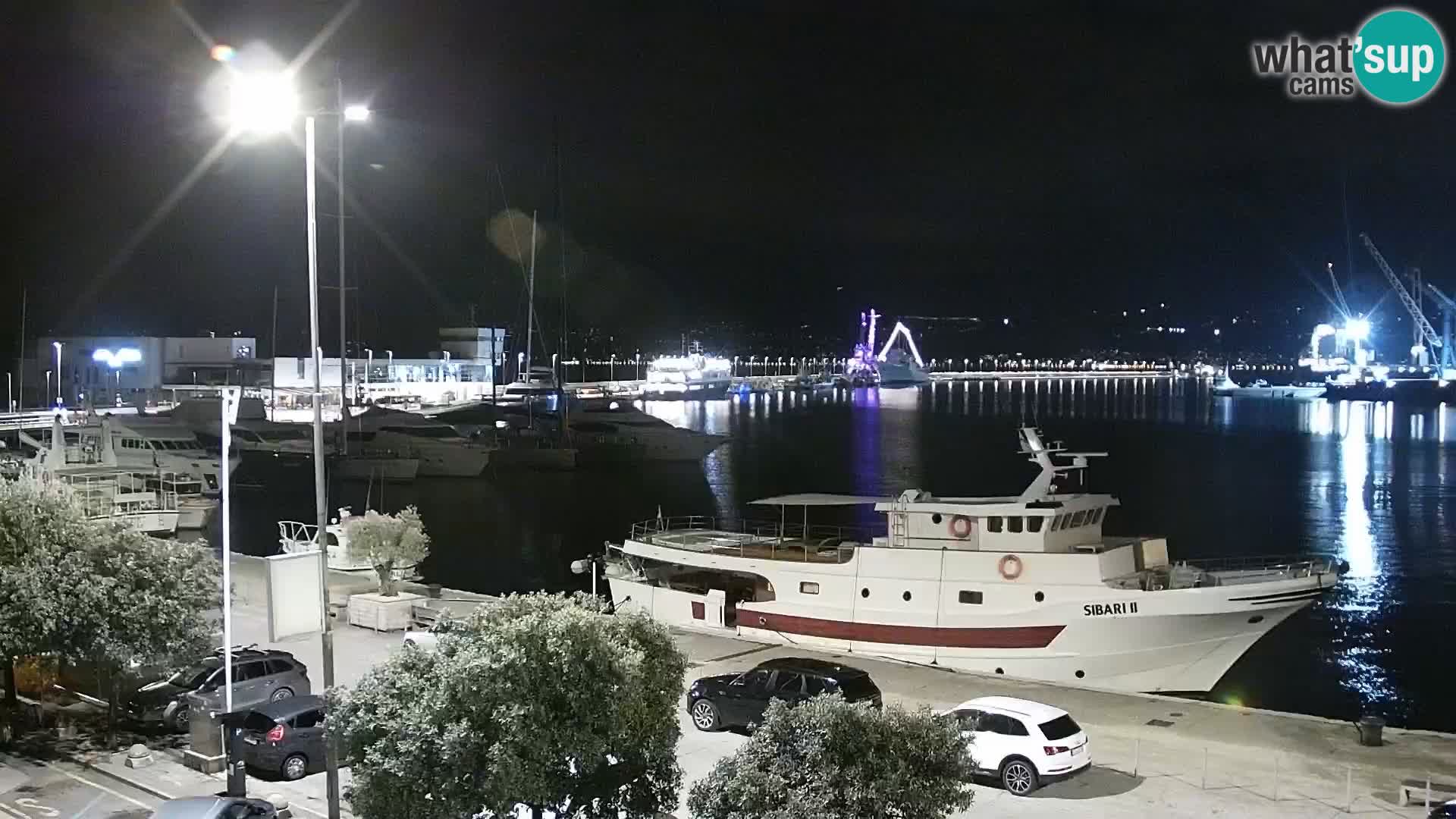 The Riva and Marina in Rijeka  – Live Webcam Croatia
