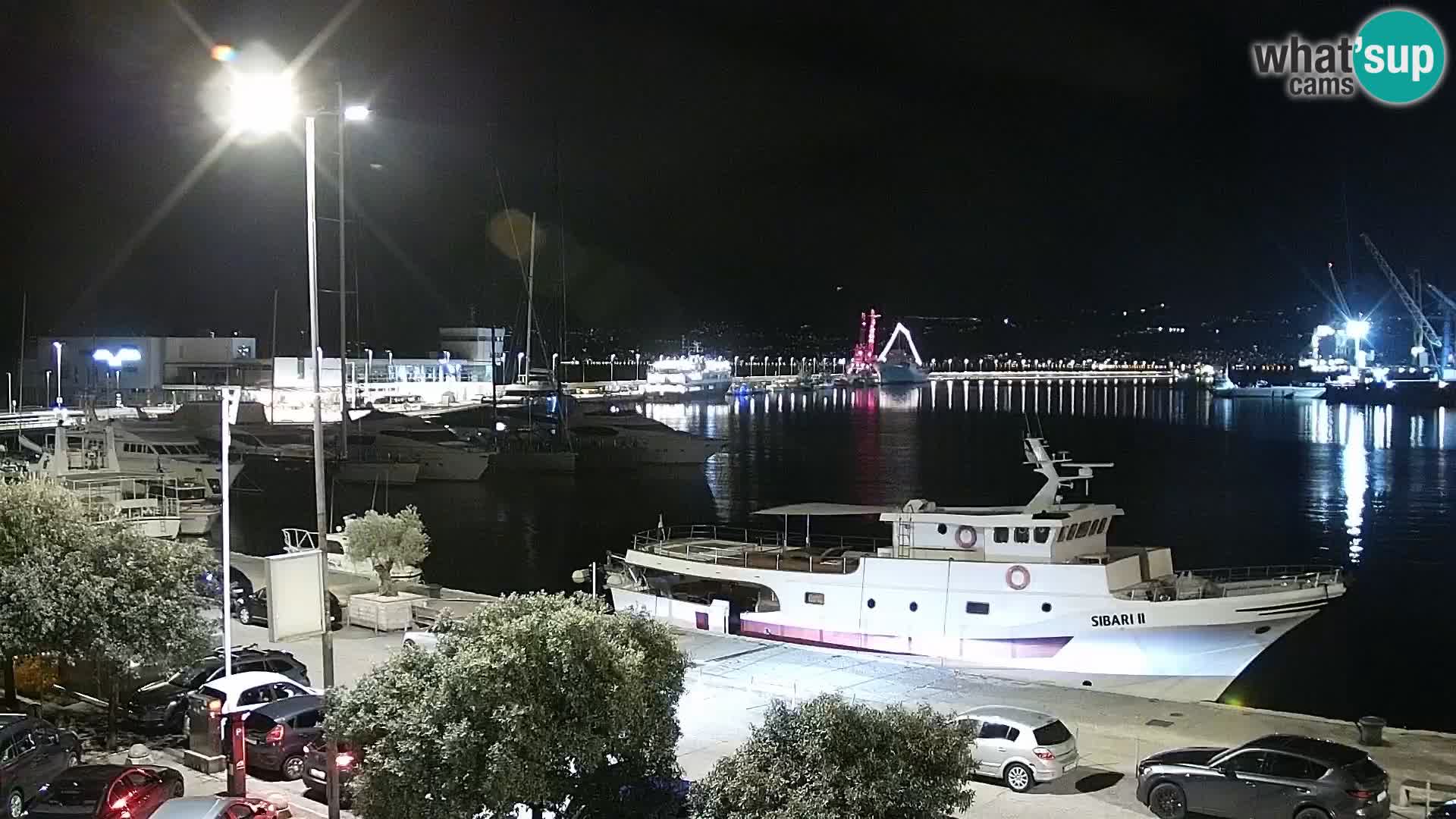 La Riva et Marina à Rijeka – Live Webcam Croatie