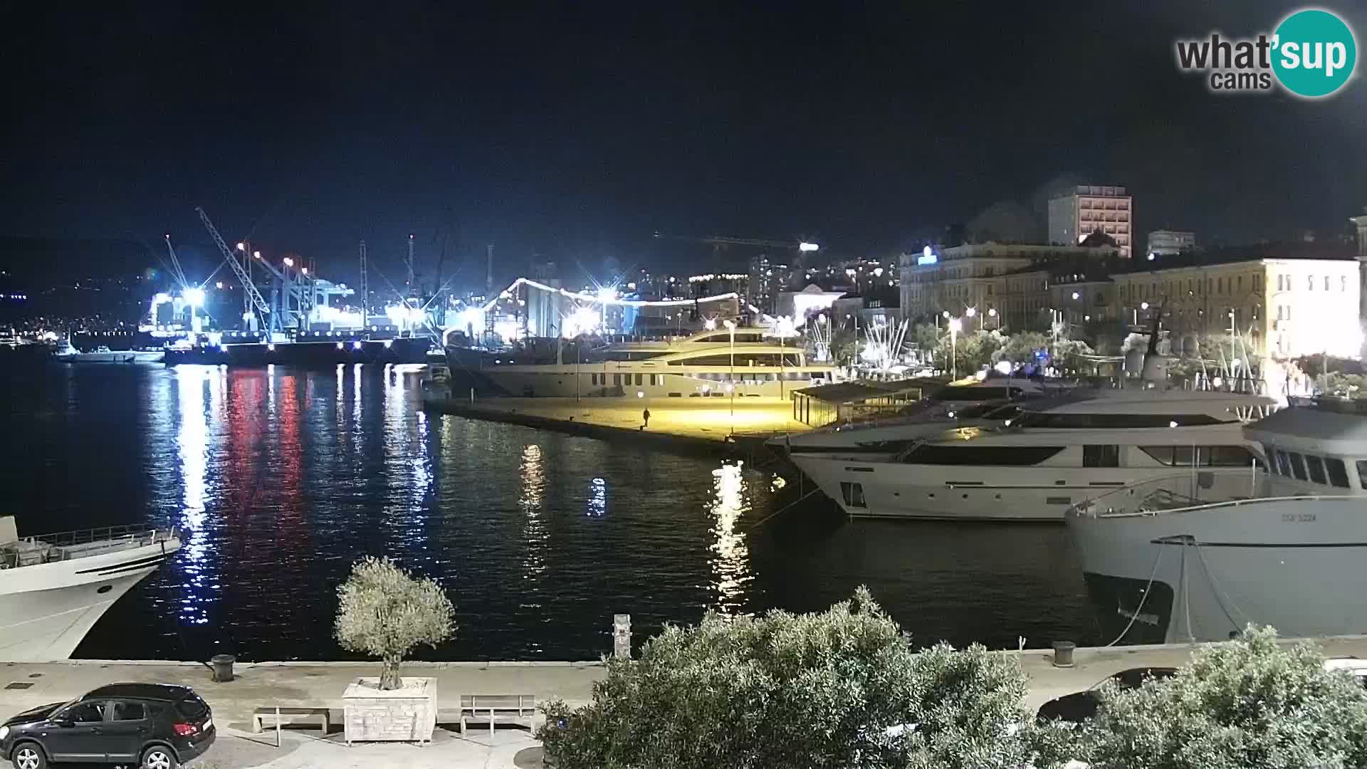 La Riva e la Marina a Rijeka (Fiume) – Live Webcam Croazia