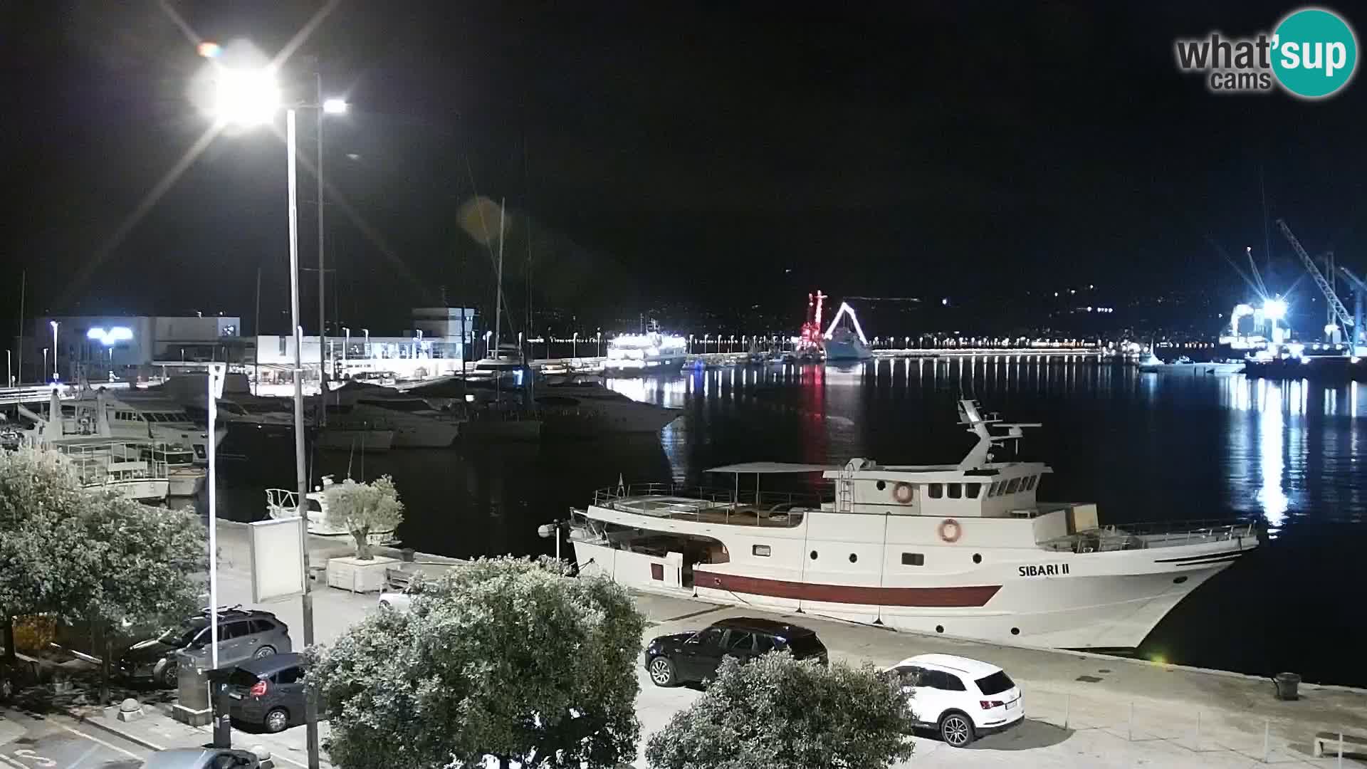 The Riva and Marina in Rijeka  – Live Webcam Croatia