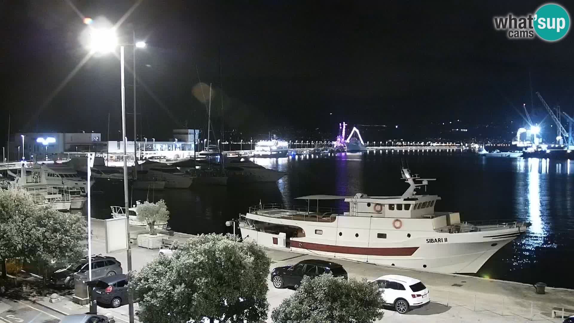 Die Riva und Marina in Rijeka – Live Webcam Kroatien