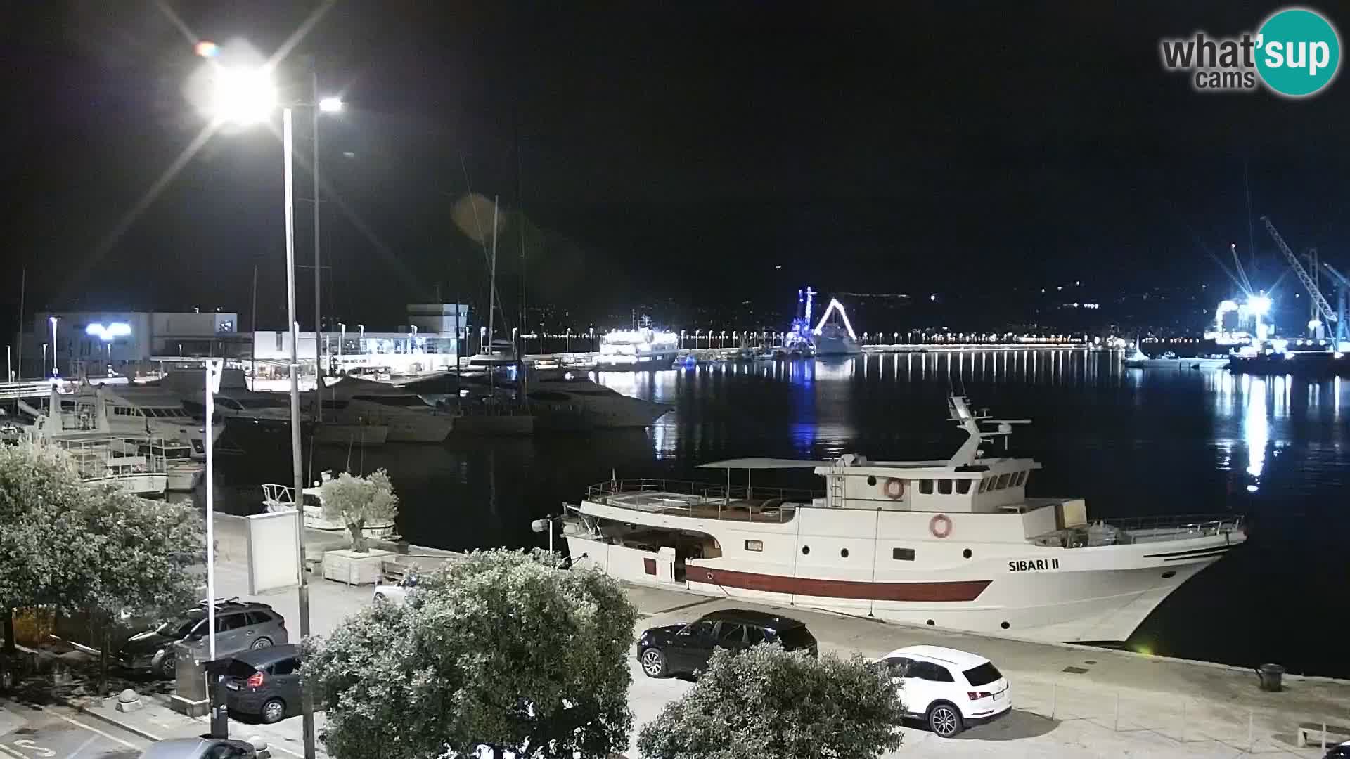 La Riva et Marina à Rijeka – Live Webcam Croatie