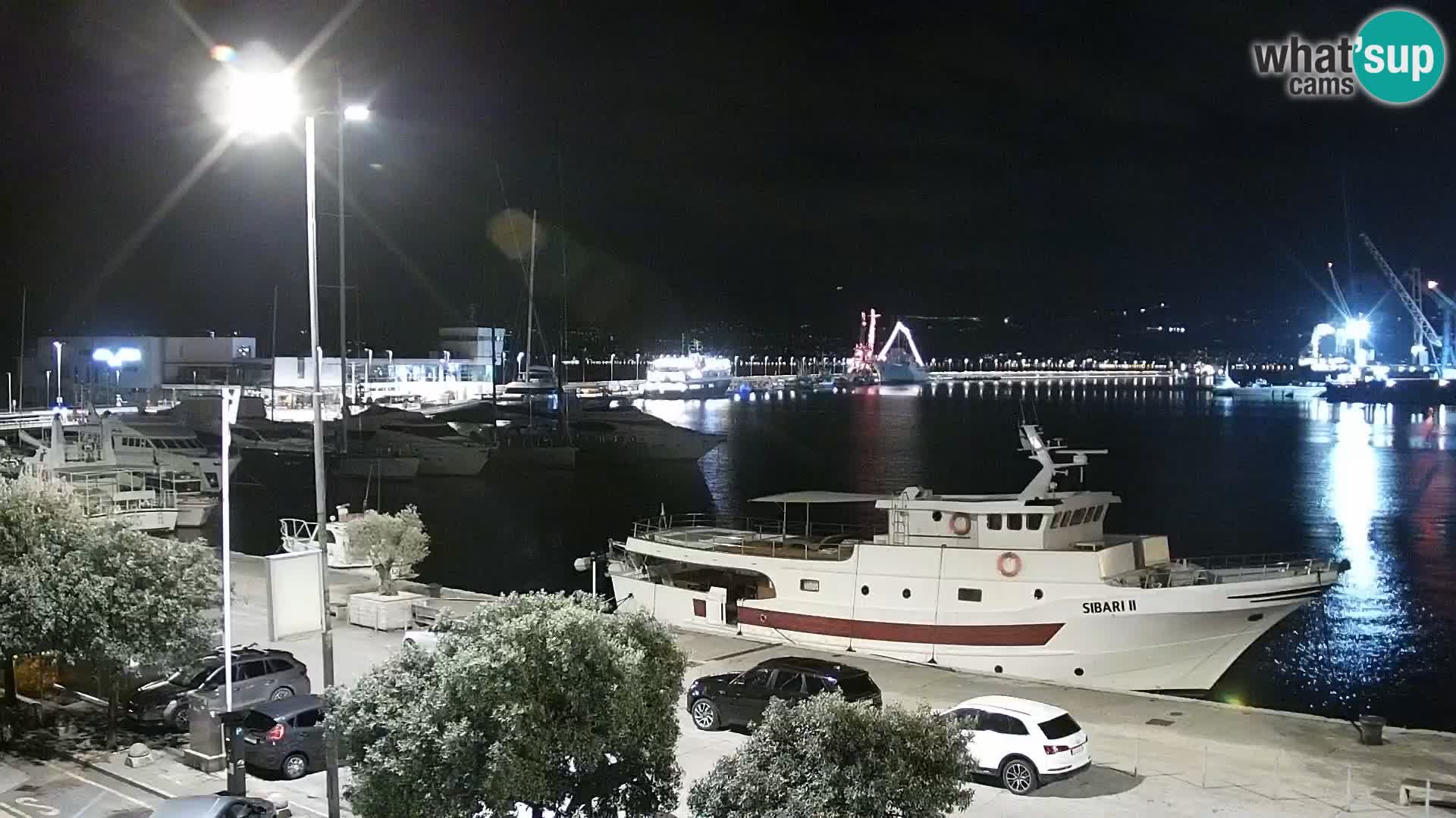 Die Riva und Marina in Rijeka – Live Webcam Kroatien