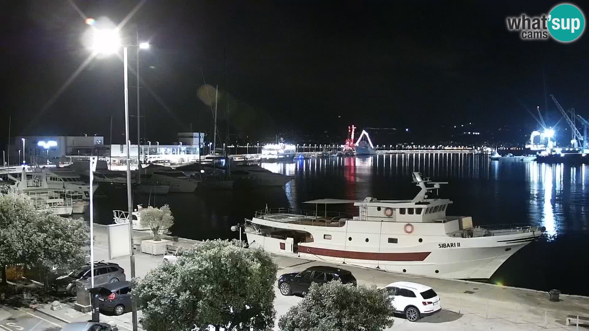 Die Riva und Marina in Rijeka – Live Webcam Kroatien