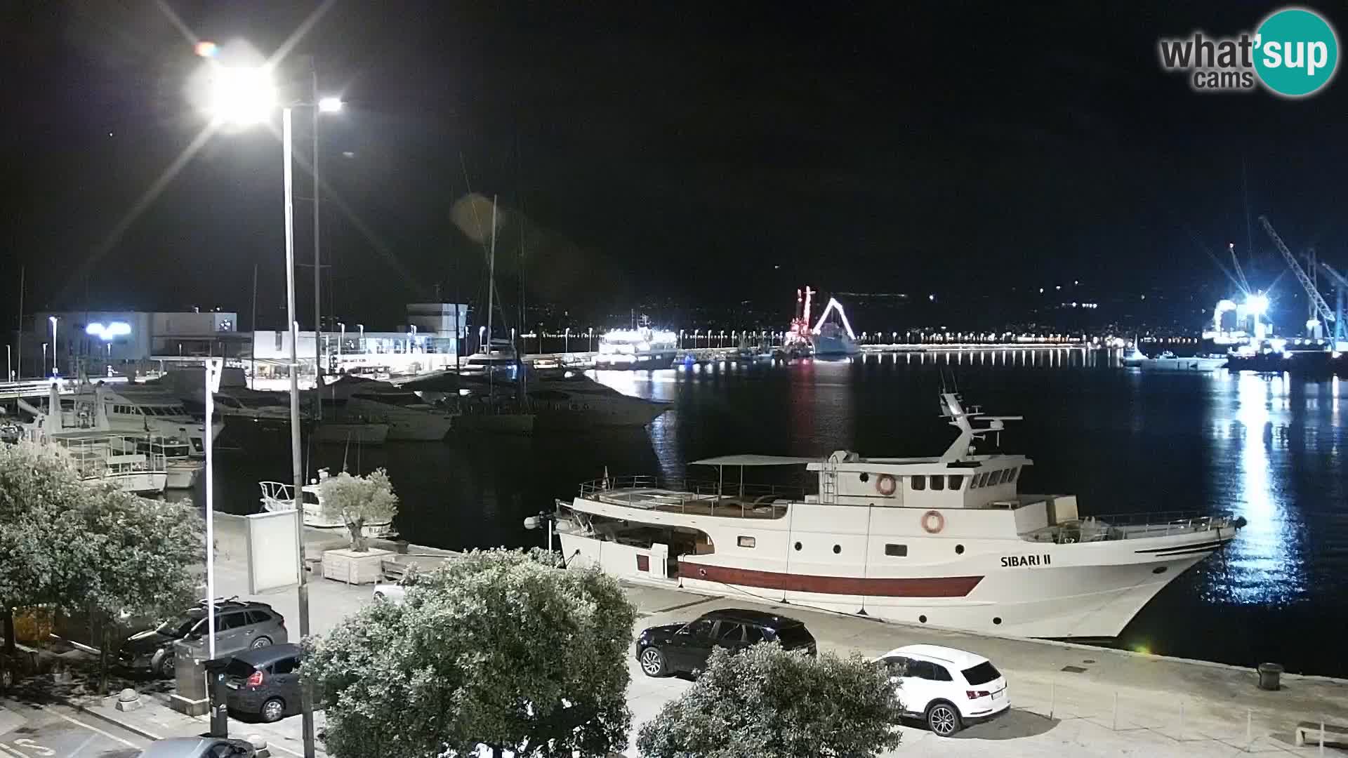 The Riva and Marina in Rijeka  – Live Webcam Croatia