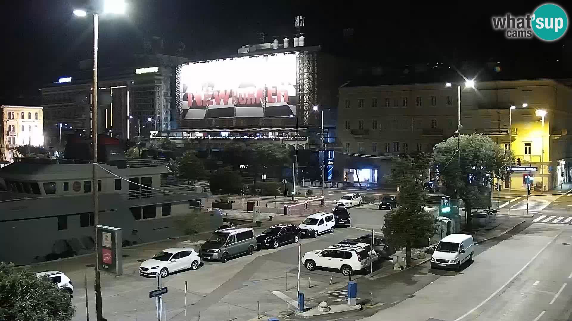 Die Riva und Marina in Rijeka – Live Webcam Kroatien