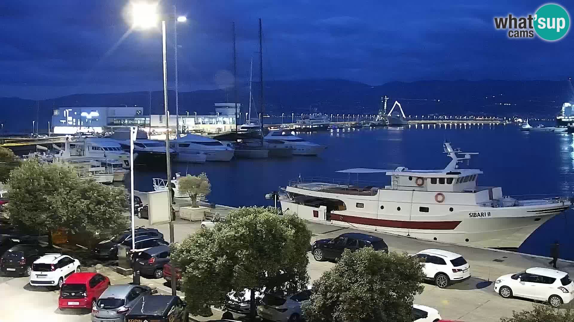 La Riva e la Marina a Rijeka (Fiume) – Live Webcam Croazia