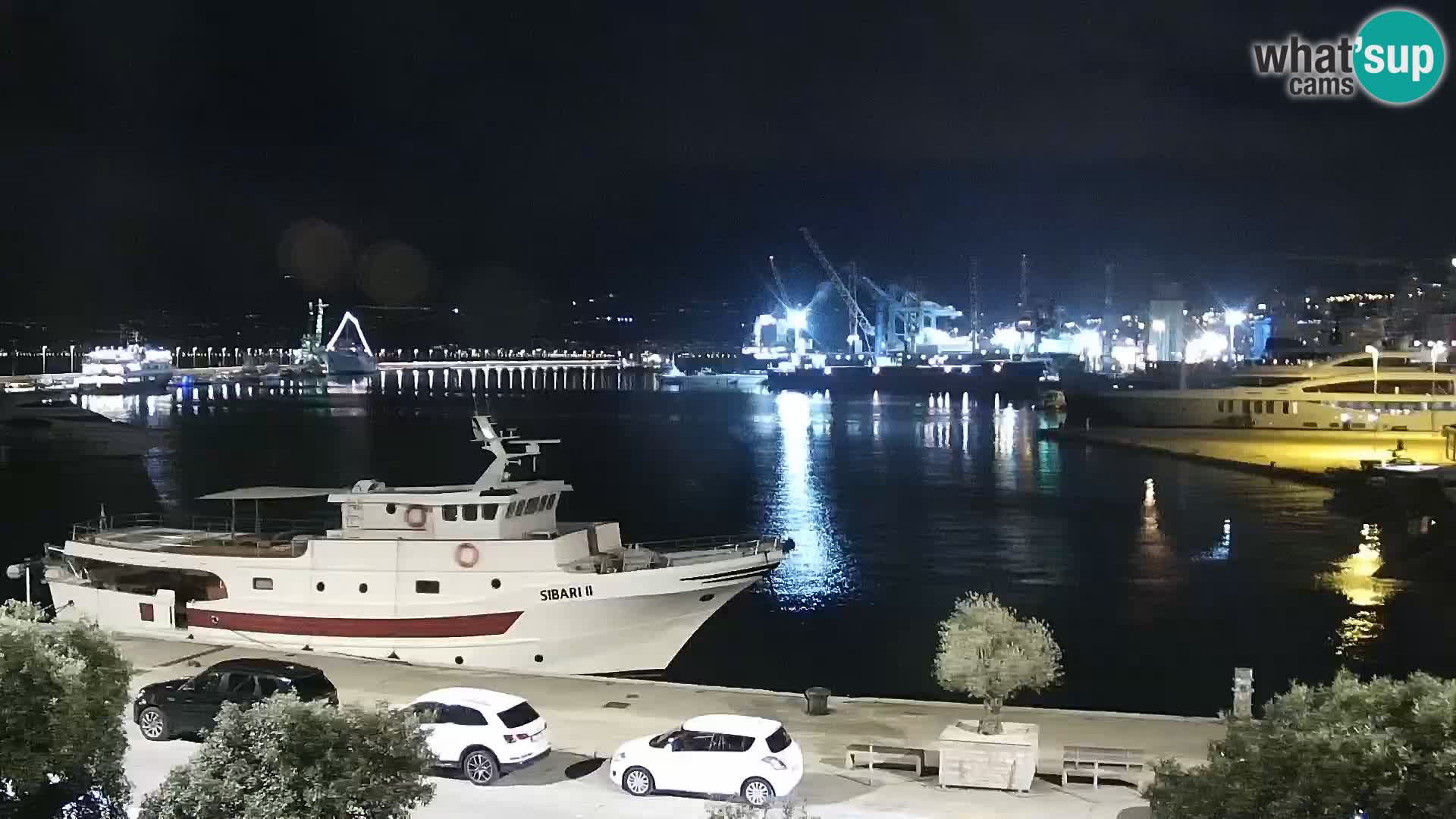 The Riva and Marina in Rijeka  – Live Webcam Croatia