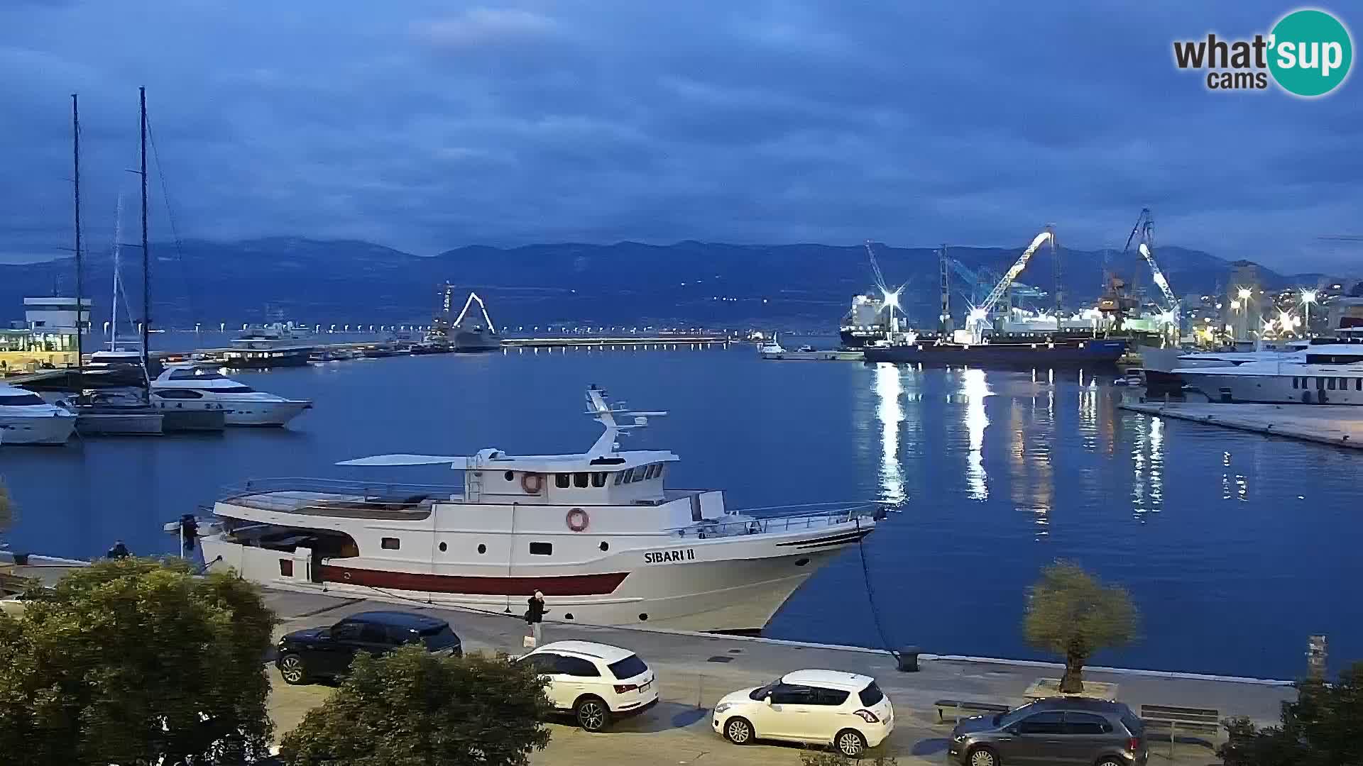 La Riva e la Marina a Rijeka (Fiume) – Live Webcam Croazia