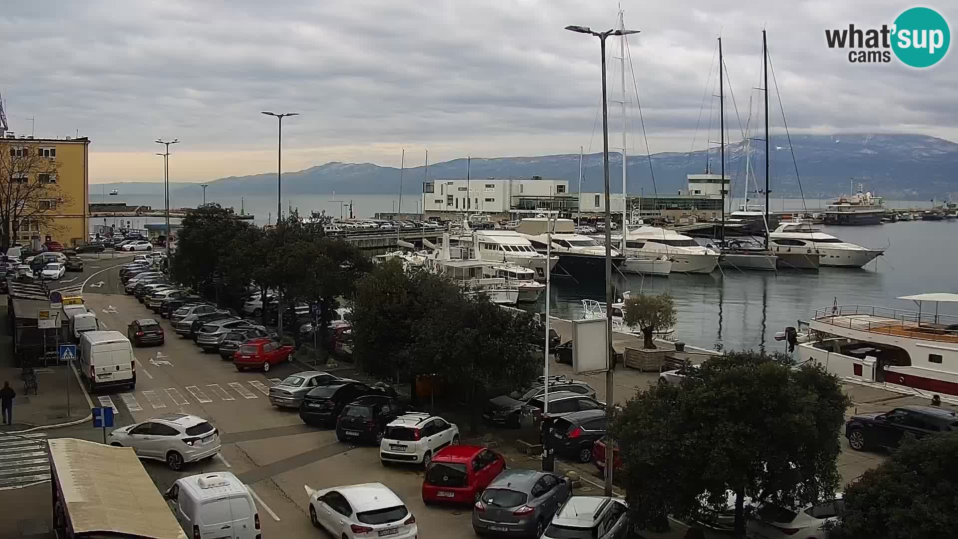 La Riva e la Marina a Rijeka (Fiume) – Live Webcam Croazia