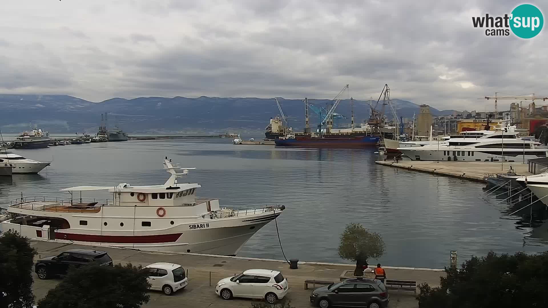 La Riva e la Marina a Rijeka (Fiume) – Live Webcam Croazia