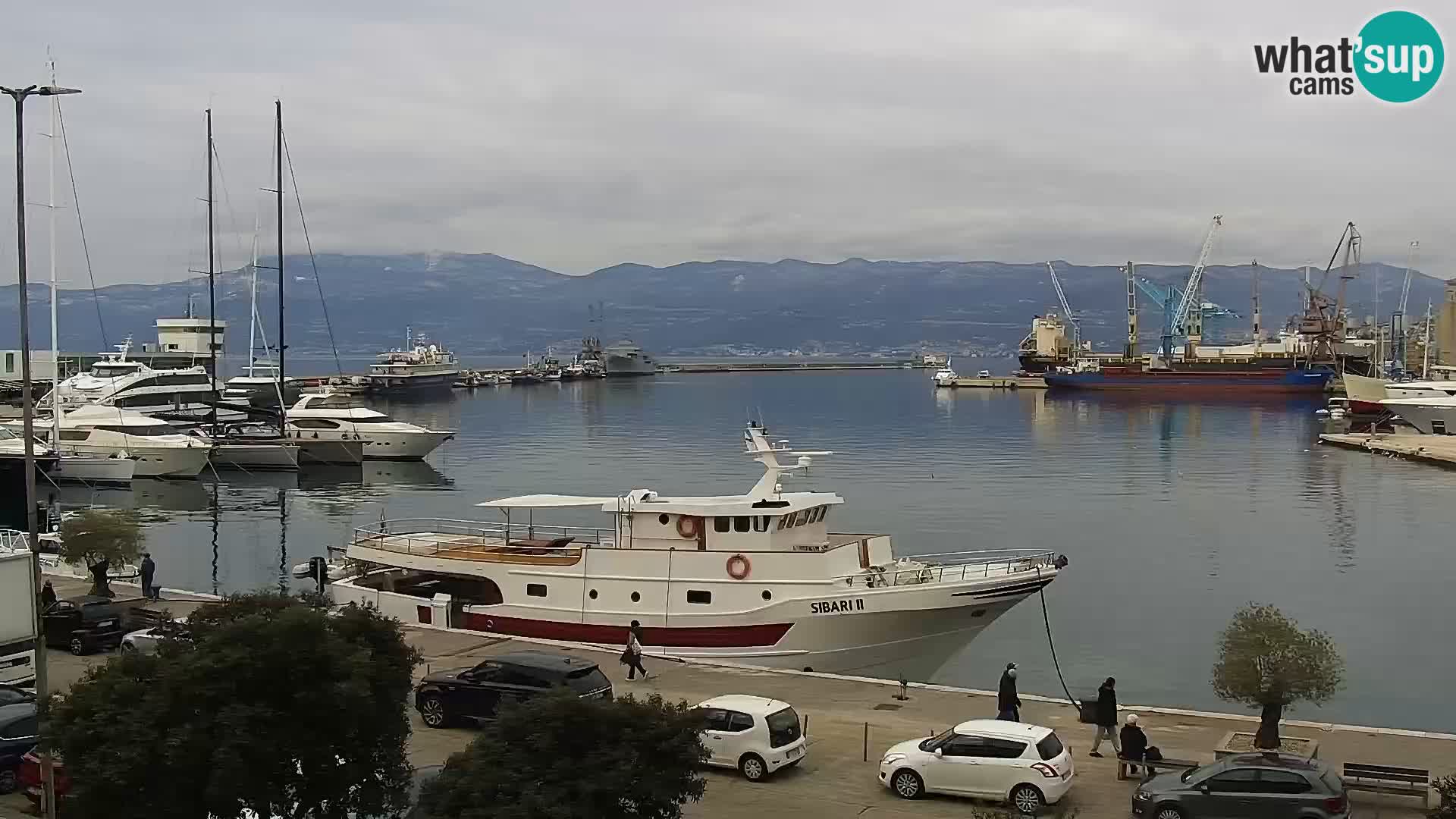 Riva i Marina u Rijeci – Web kamera uživo u Hrvatskoj