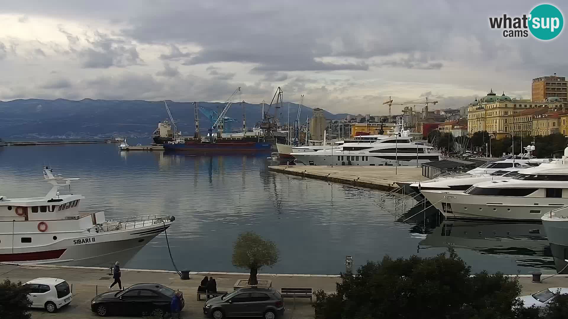 La Riva e la Marina a Rijeka (Fiume) – Live Webcam Croazia