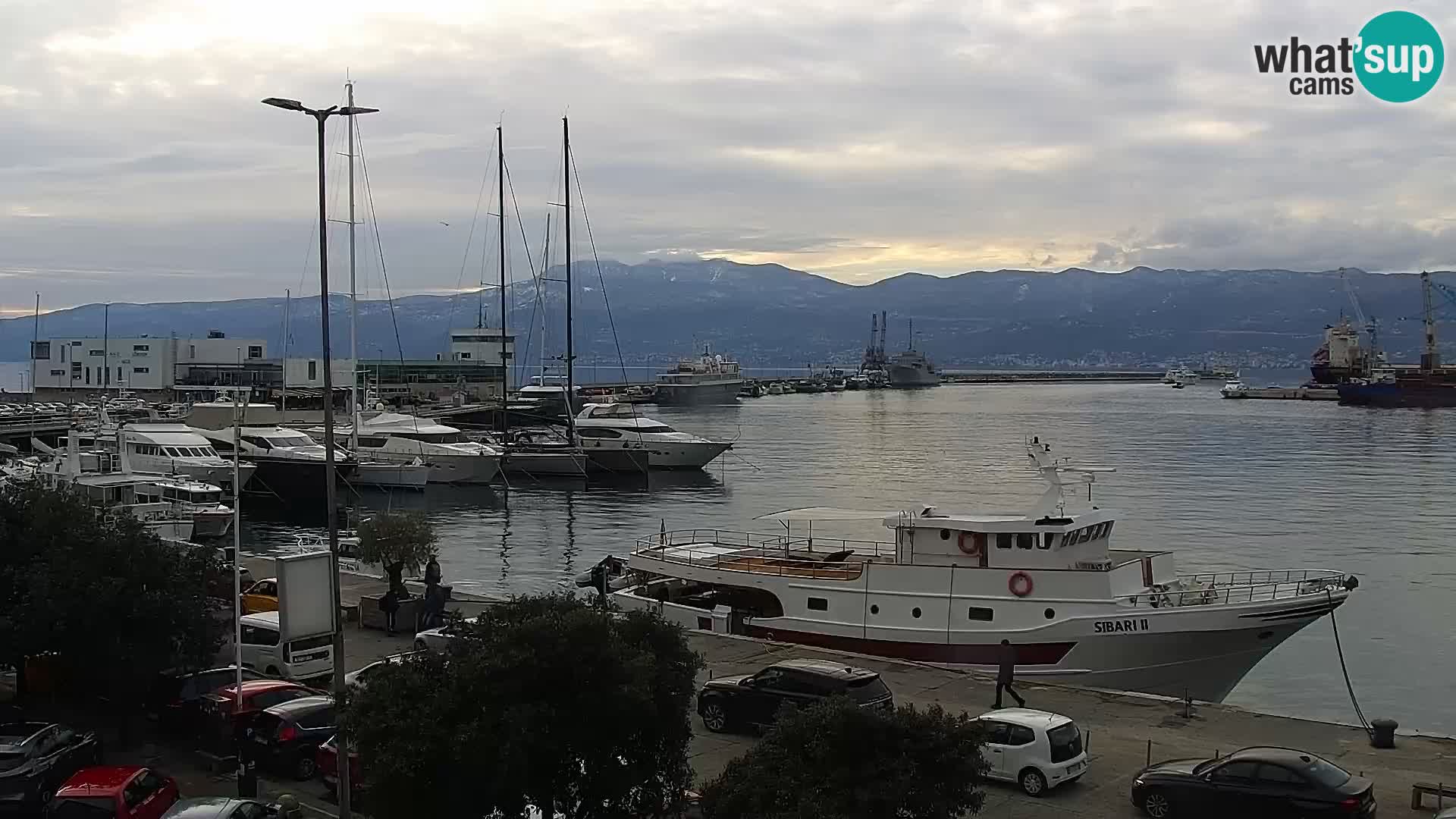 Die Riva und Marina in Rijeka – Live Webcam Kroatien