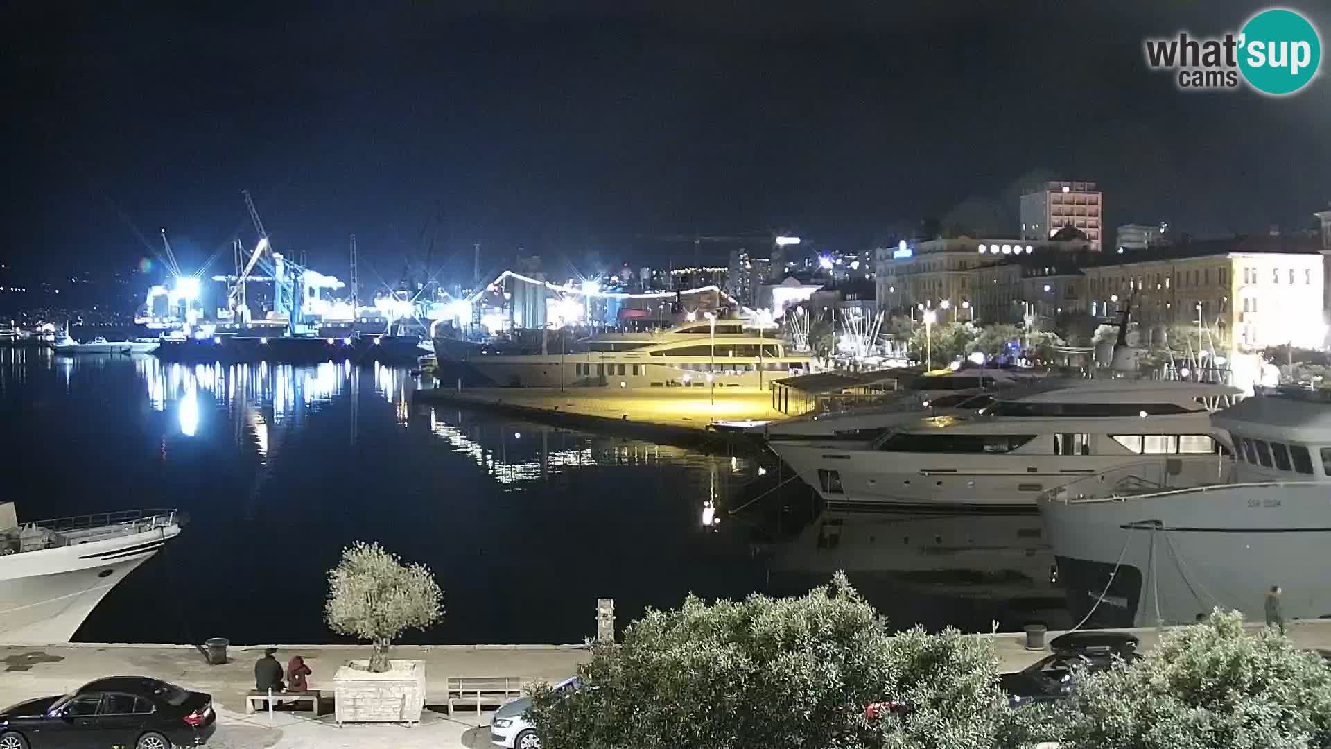 Riva i Marina u Rijeci – Web kamera uživo u Hrvatskoj