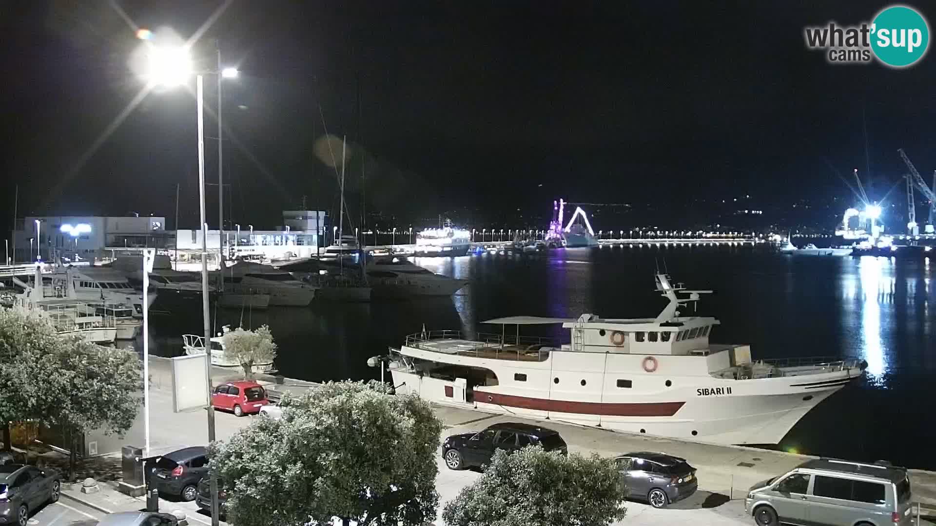 La Riva y Marina en Rijeka – Webcam en vivo Croacia