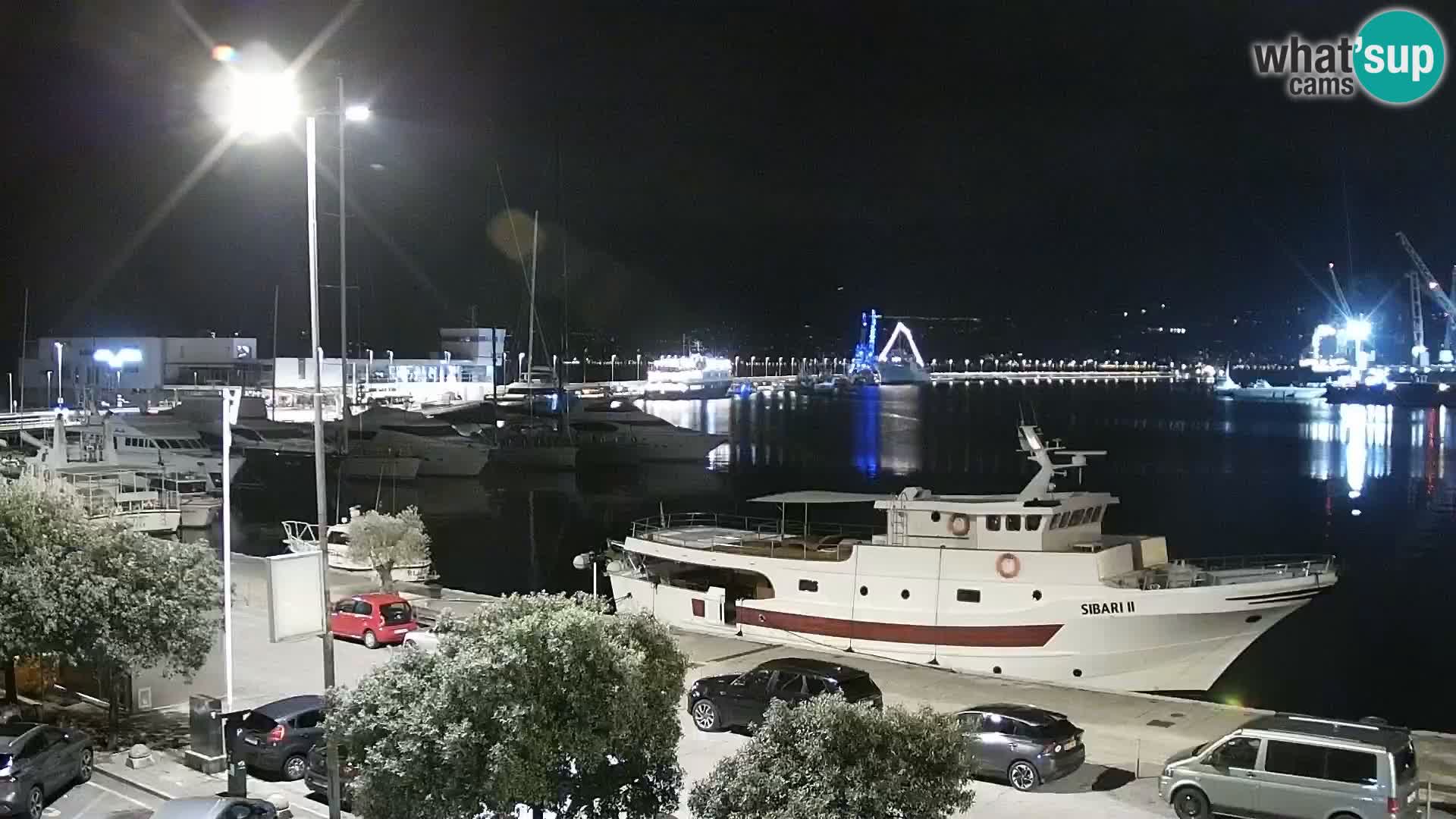 The Riva and Marina in Rijeka  – Live Webcam Croatia