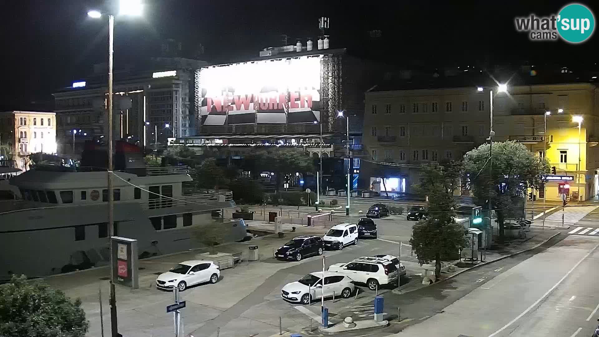 Die Riva und Marina in Rijeka – Live Webcam Kroatien