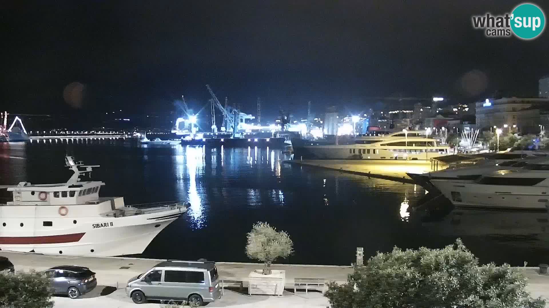 La Riva e la Marina a Rijeka (Fiume) – Live Webcam Croazia