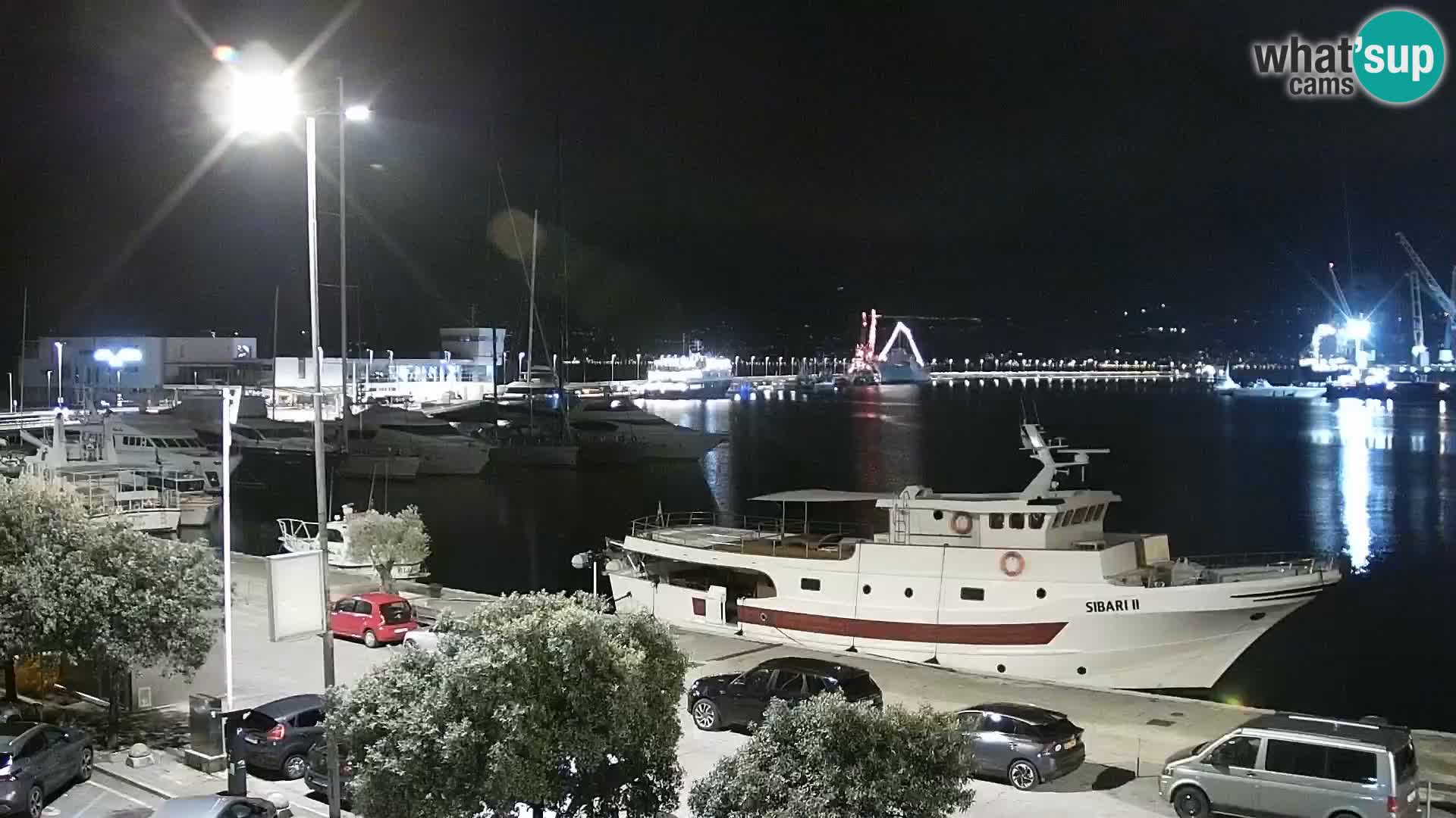 La Riva y Marina en Rijeka – Webcam en vivo Croacia