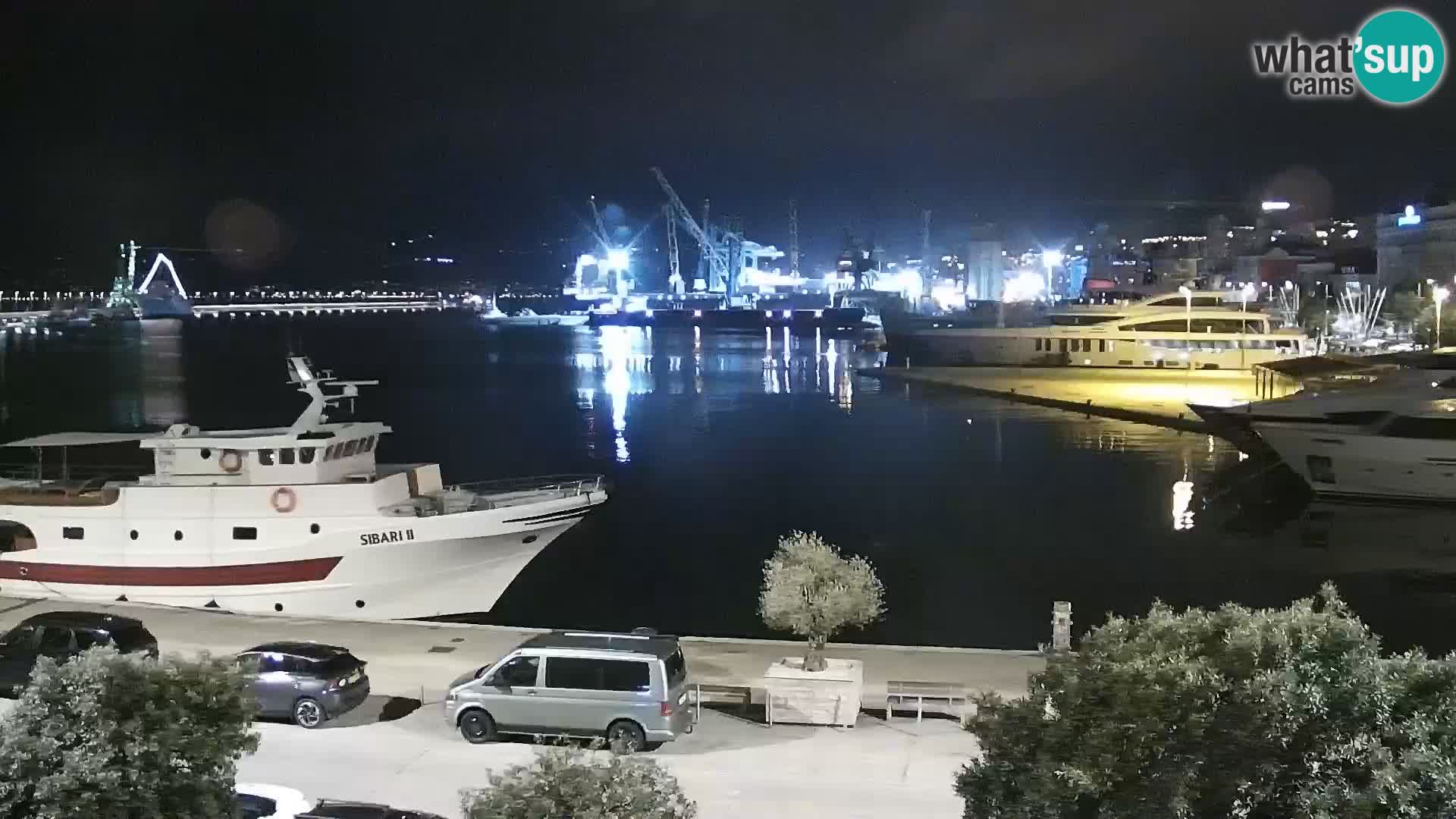 La Riva y Marina en Rijeka – Webcam en vivo Croacia