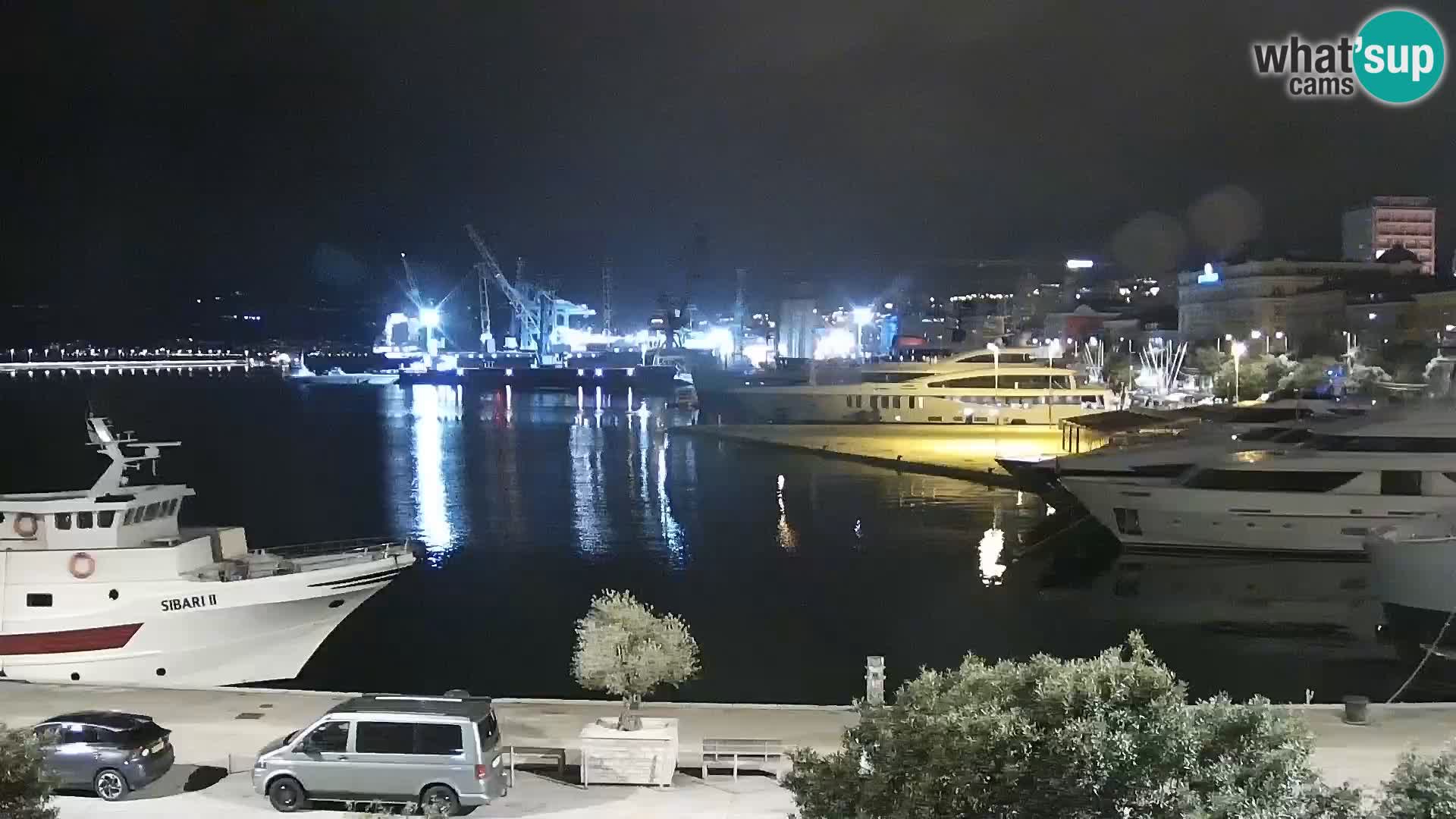 La Riva y Marina en Rijeka – Webcam en vivo Croacia