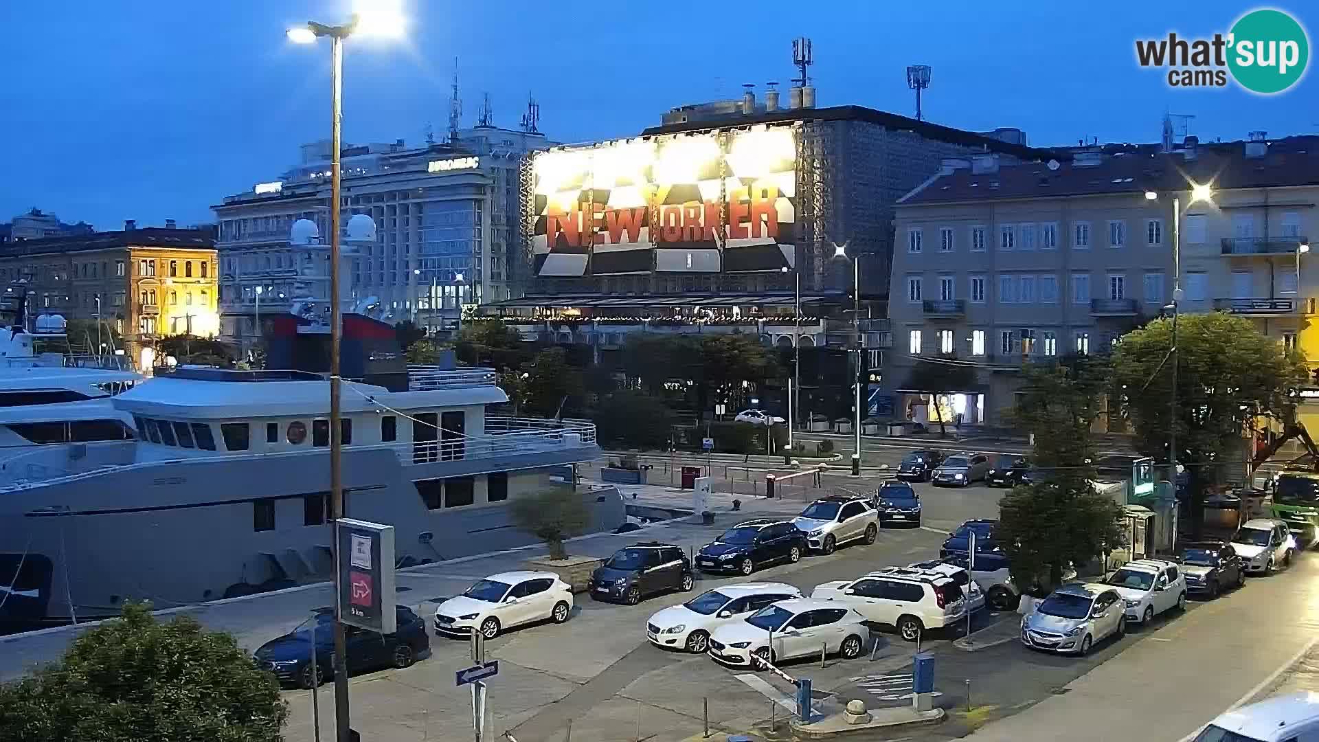 La Riva et Marina à Rijeka – Live Webcam Croatie