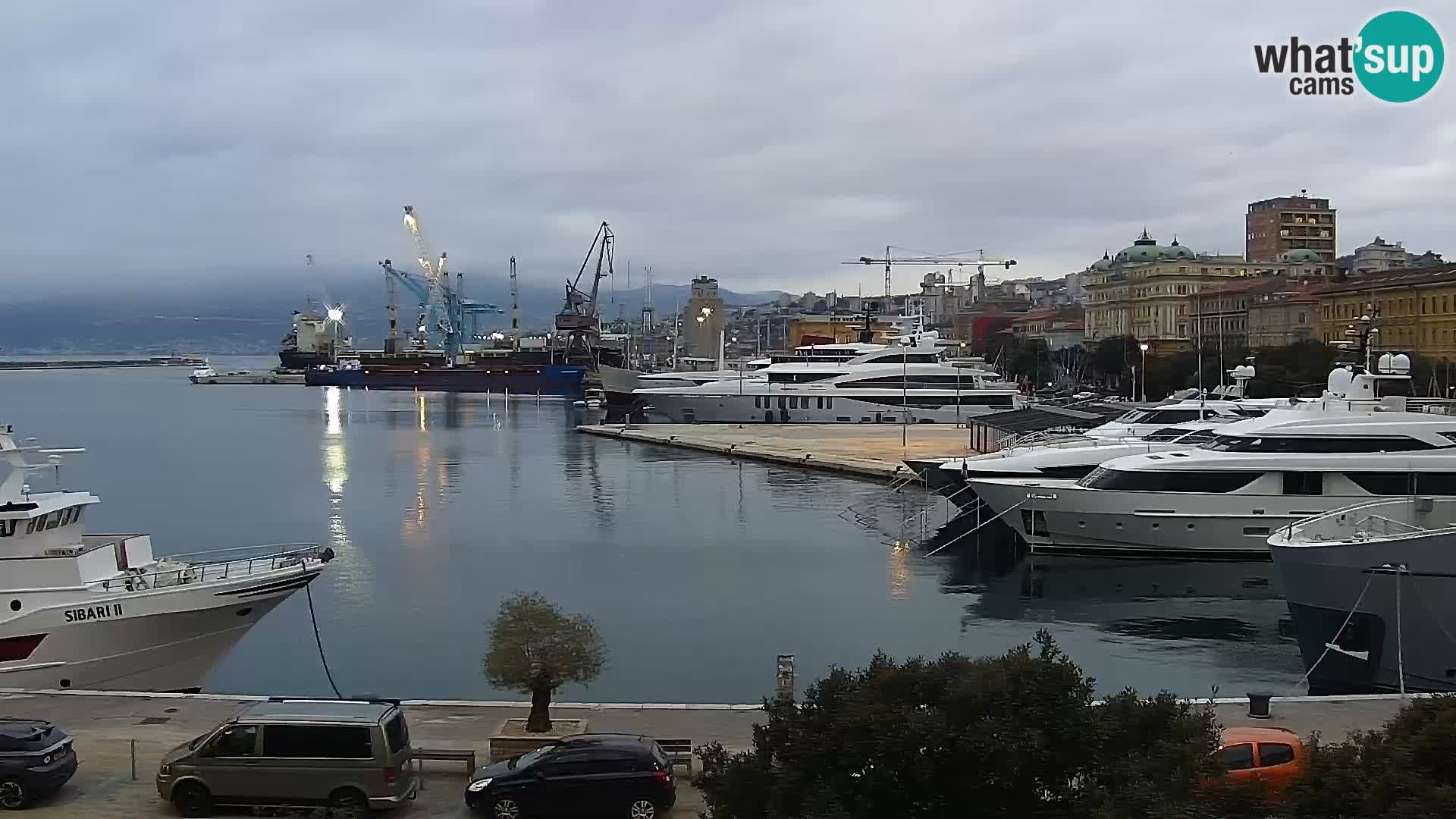 La Riva e la Marina a Rijeka (Fiume) – Live Webcam Croazia