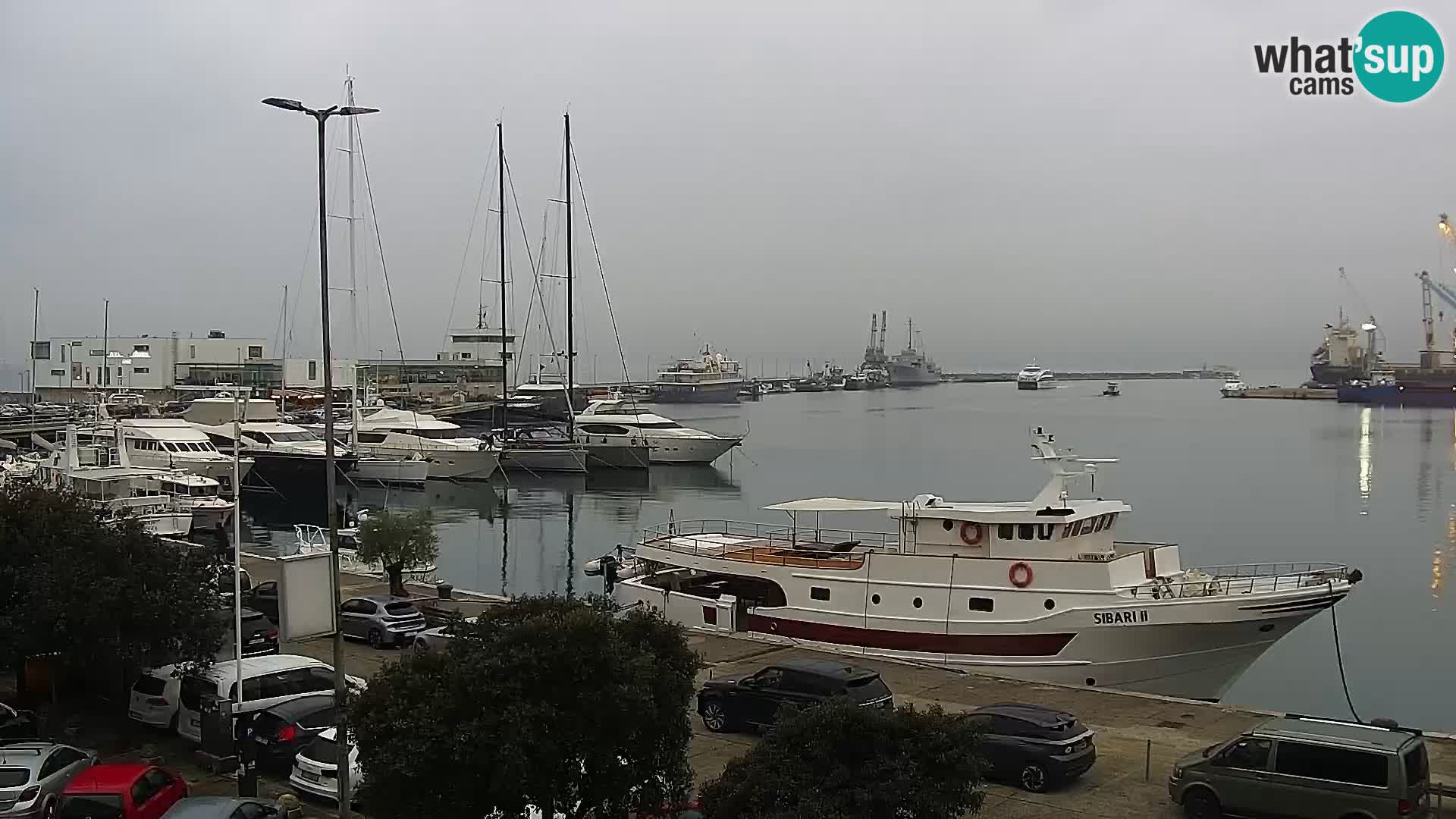 La Riva y Marina en Rijeka – Webcam en vivo Croacia